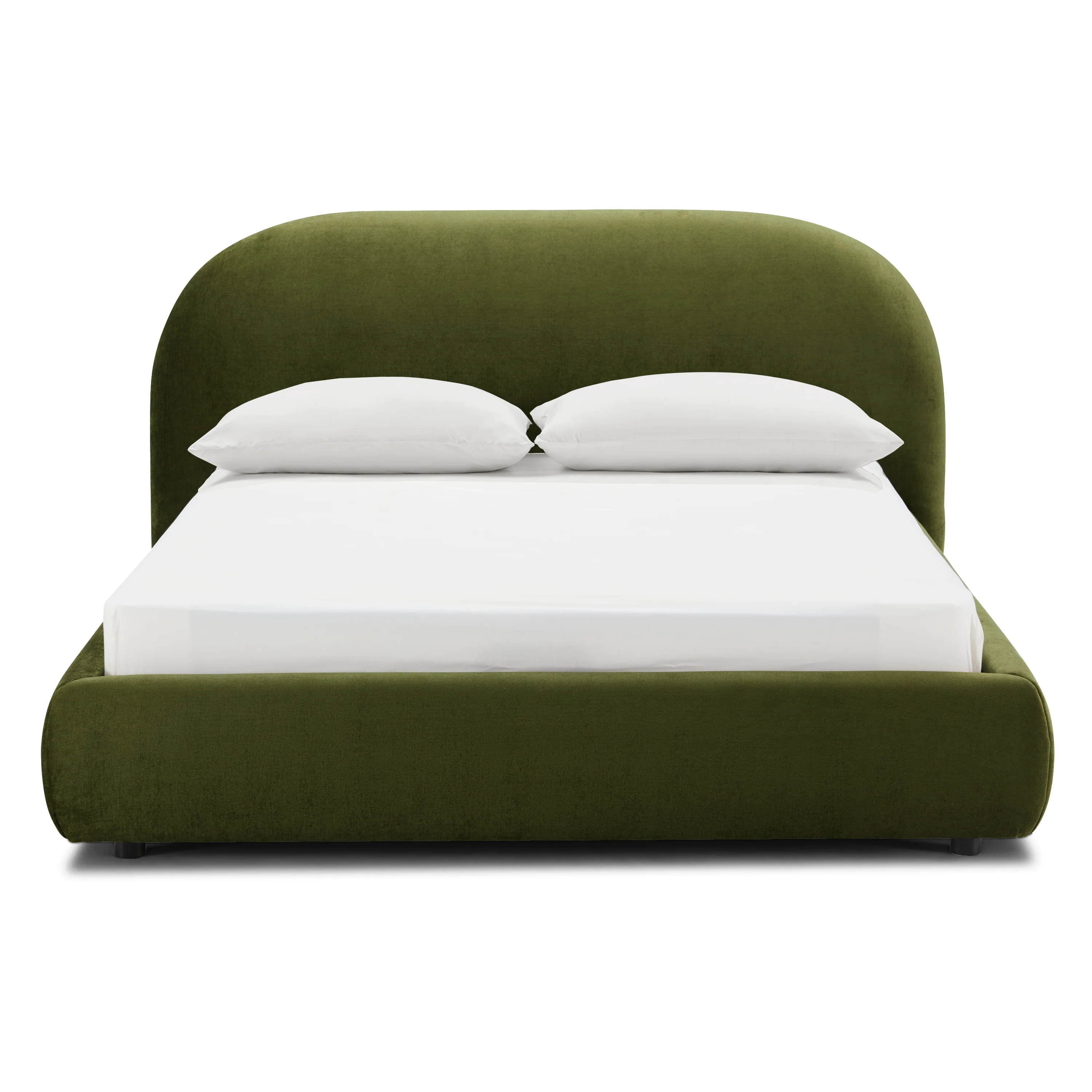 Genoa Bed | Distressed Green Velvet | Queen - Image 3