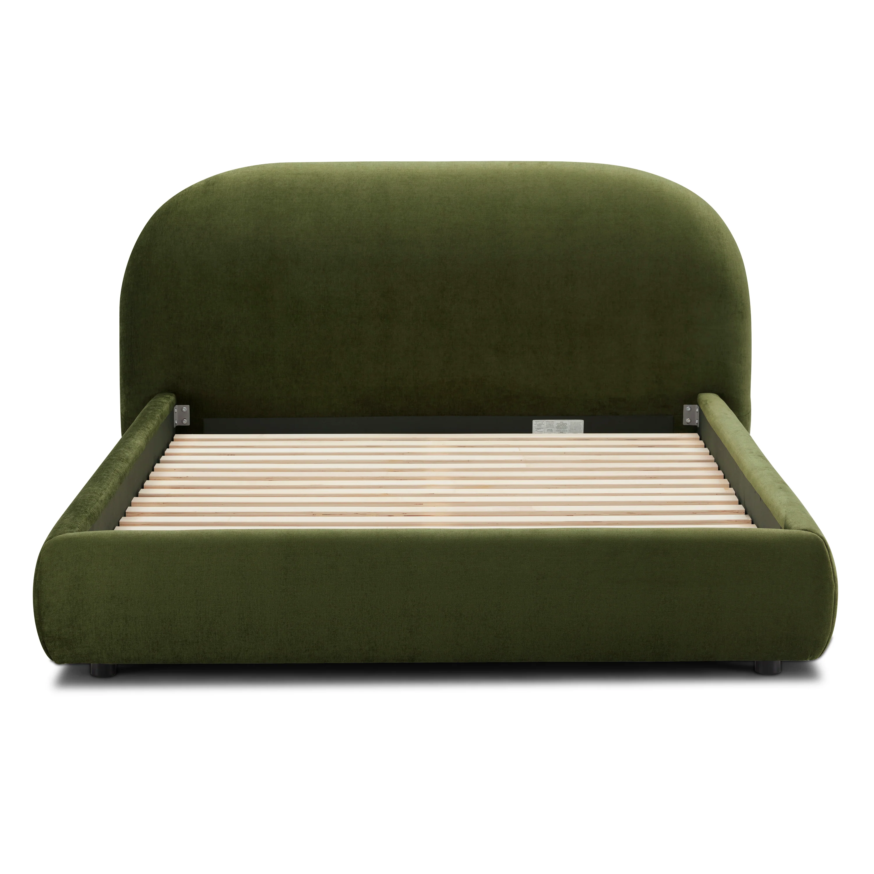Genoa Bed | Distressed Green Velvet | Queen - Image 5