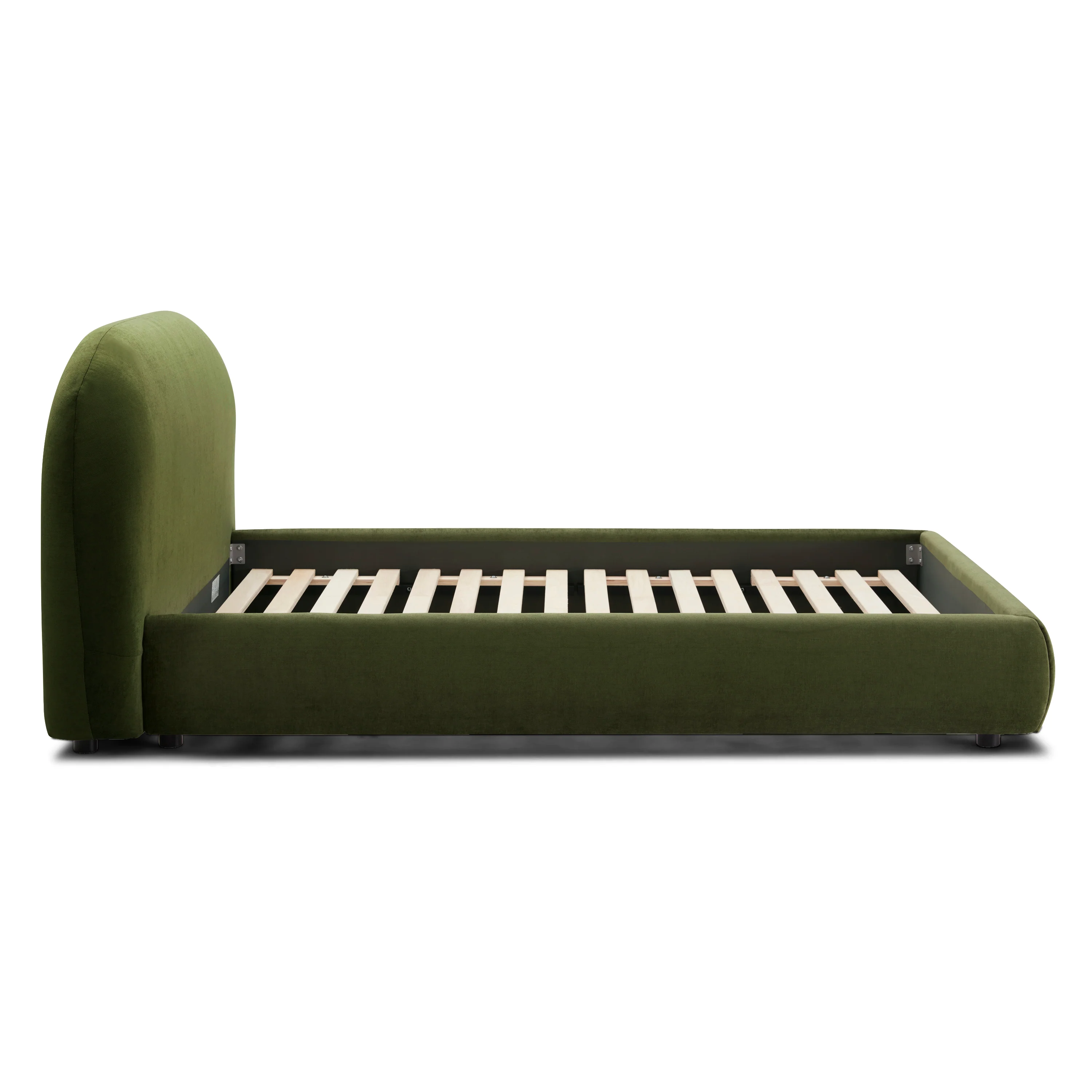 Genoa Bed | Distressed Green Velvet | Queen - Image 7