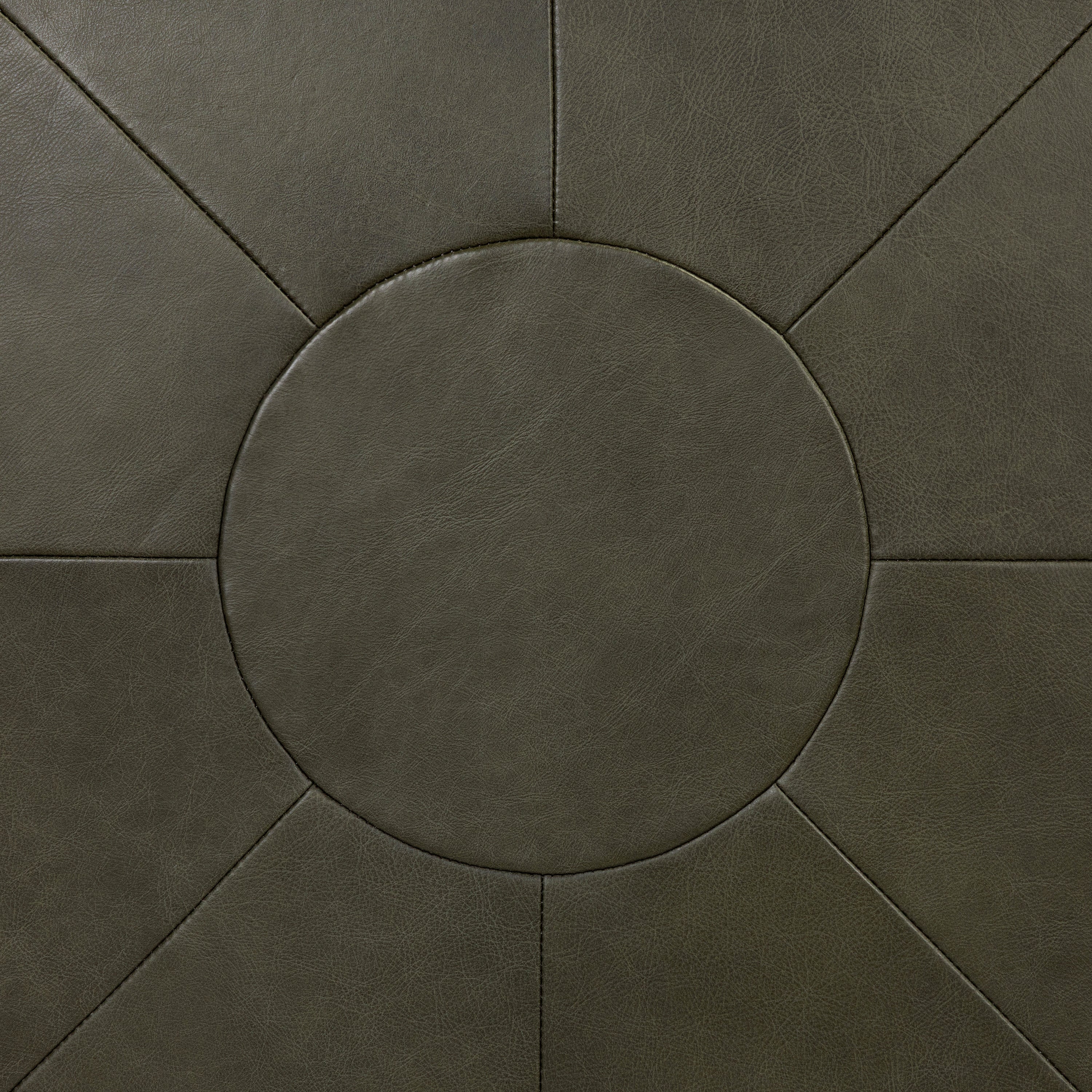 Gio Leather Ottoman | Olivine Green - Image 11