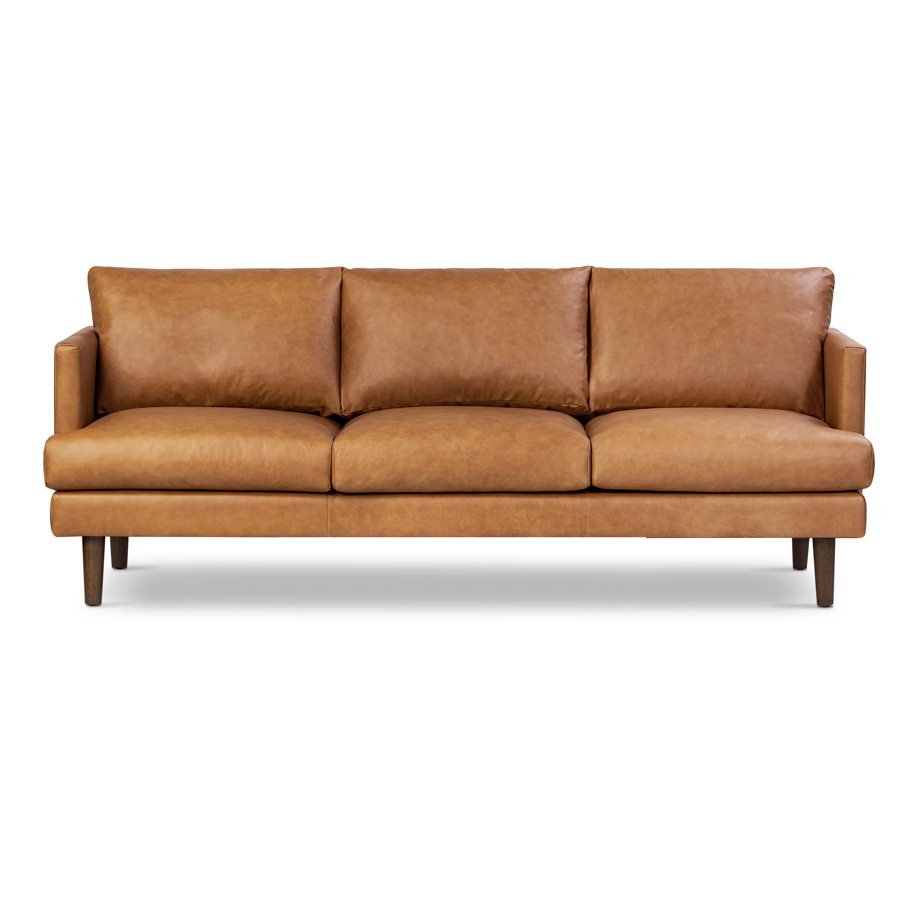 Girona 88" Leather Sofa | Cognac Tan - Image 3