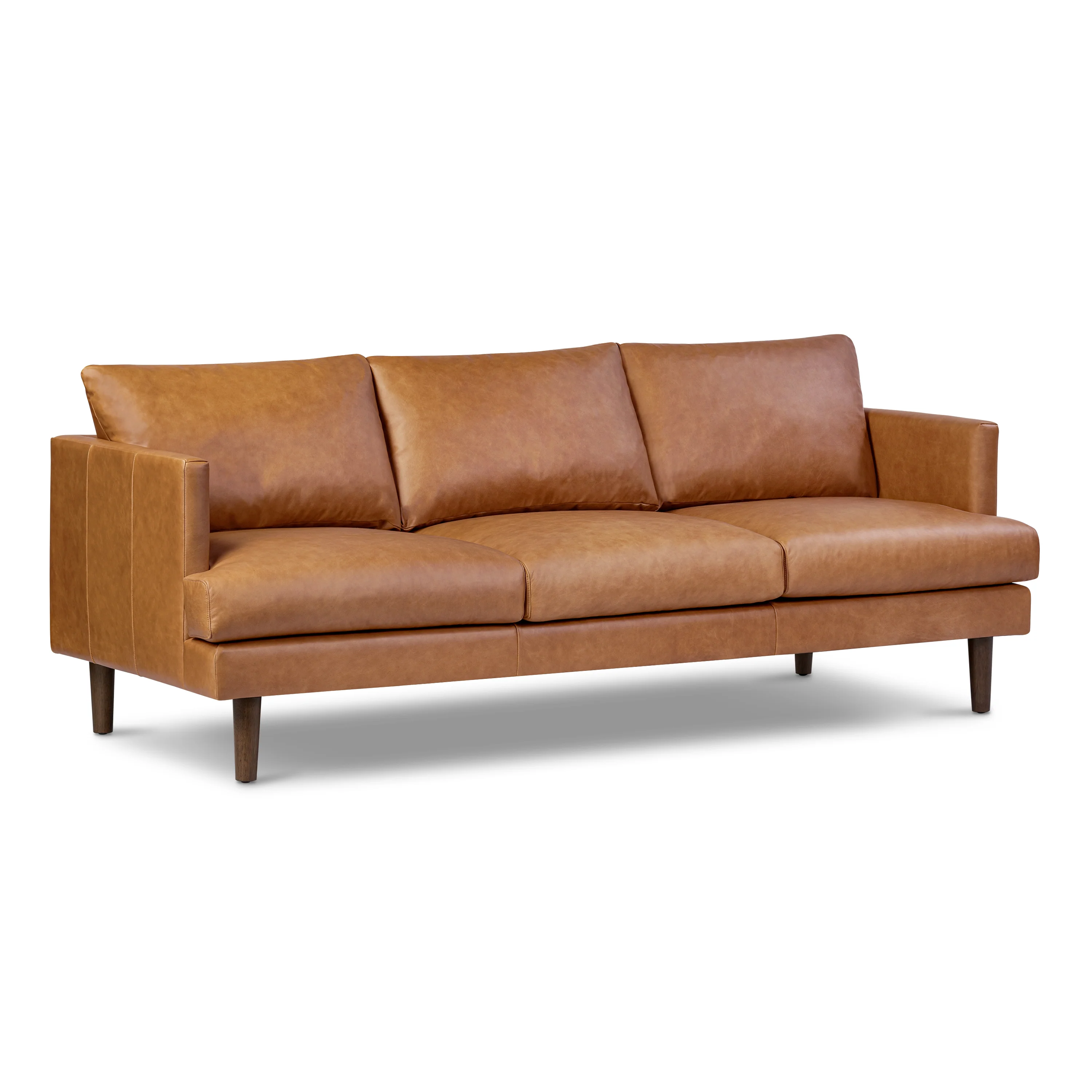 Girona 88" Leather Sofa | Cognac Tan - Image 4