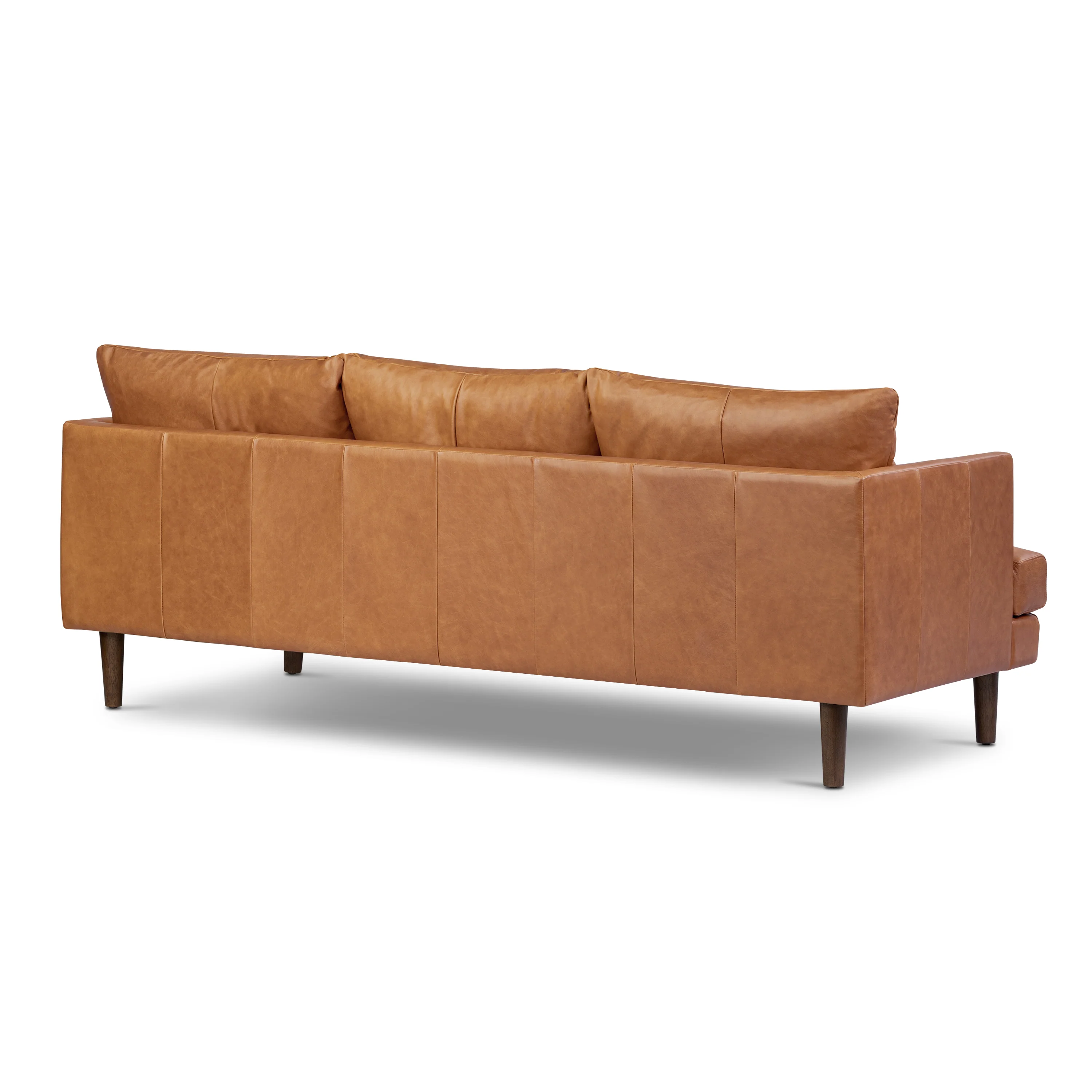 Girona 88" Leather Sofa | Cognac Tan - Image 6