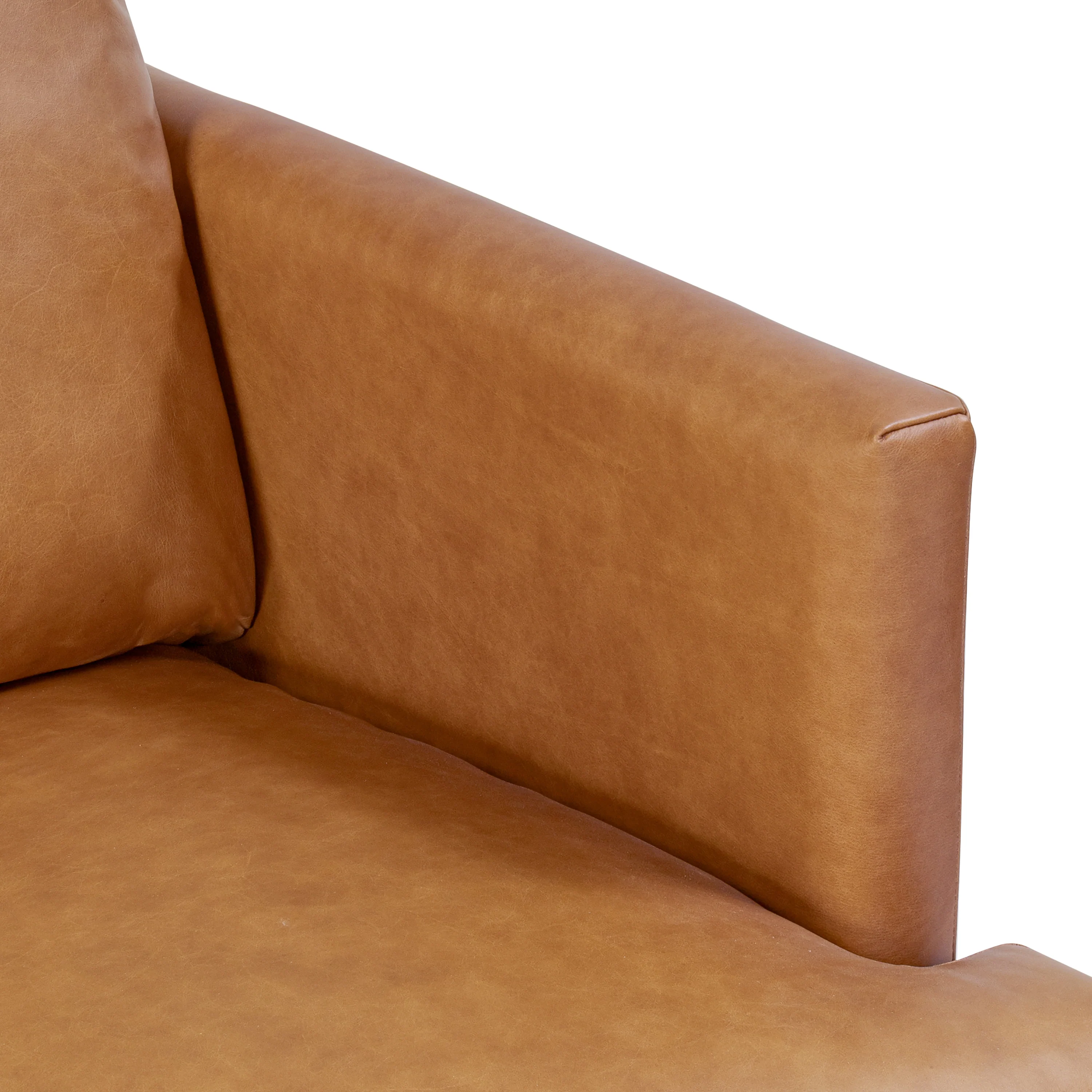 Girona 88" Leather Sofa | Cognac Tan - Image 8