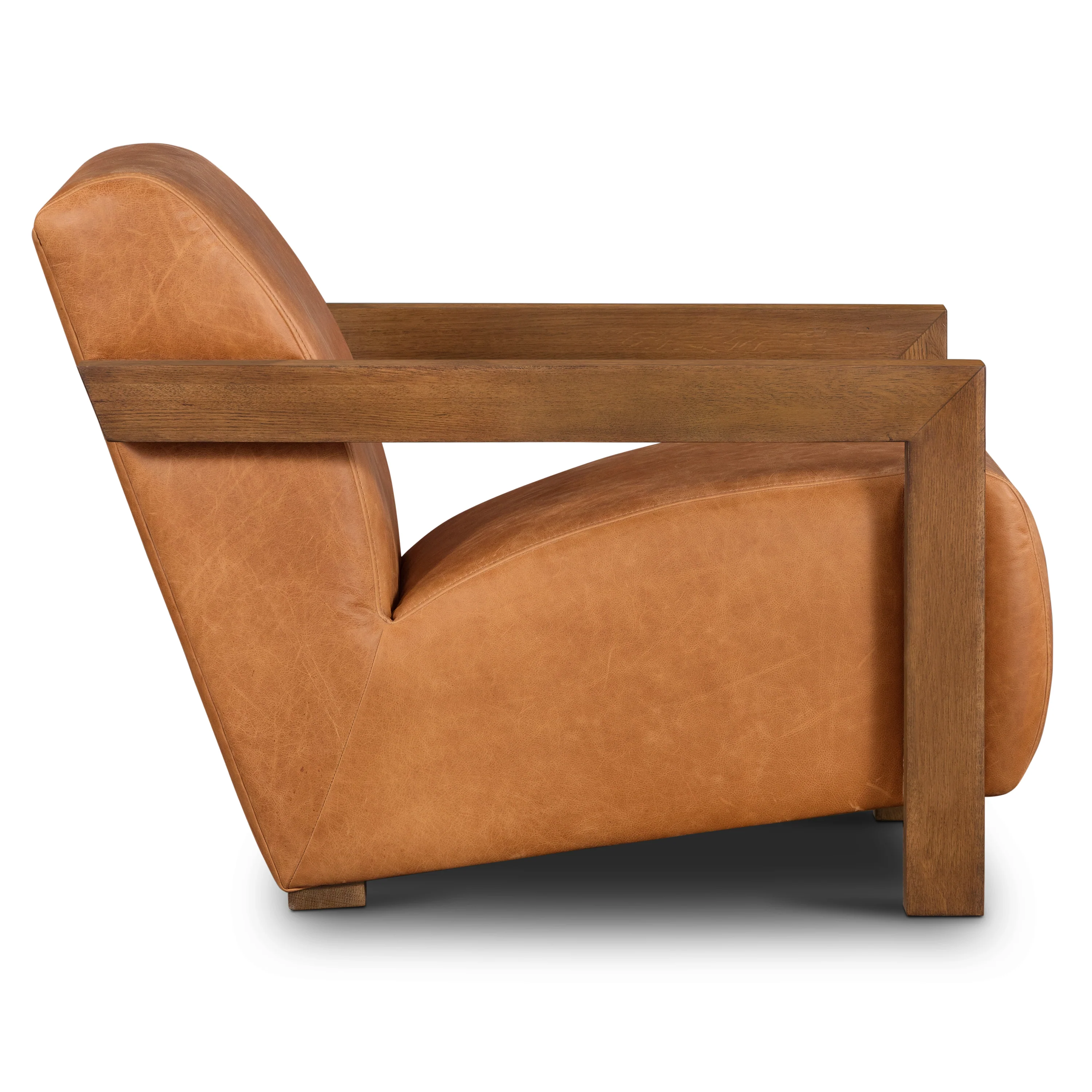 Giza Leather Lounge Chair | Cognac Tan | Set of 2 - Image 7