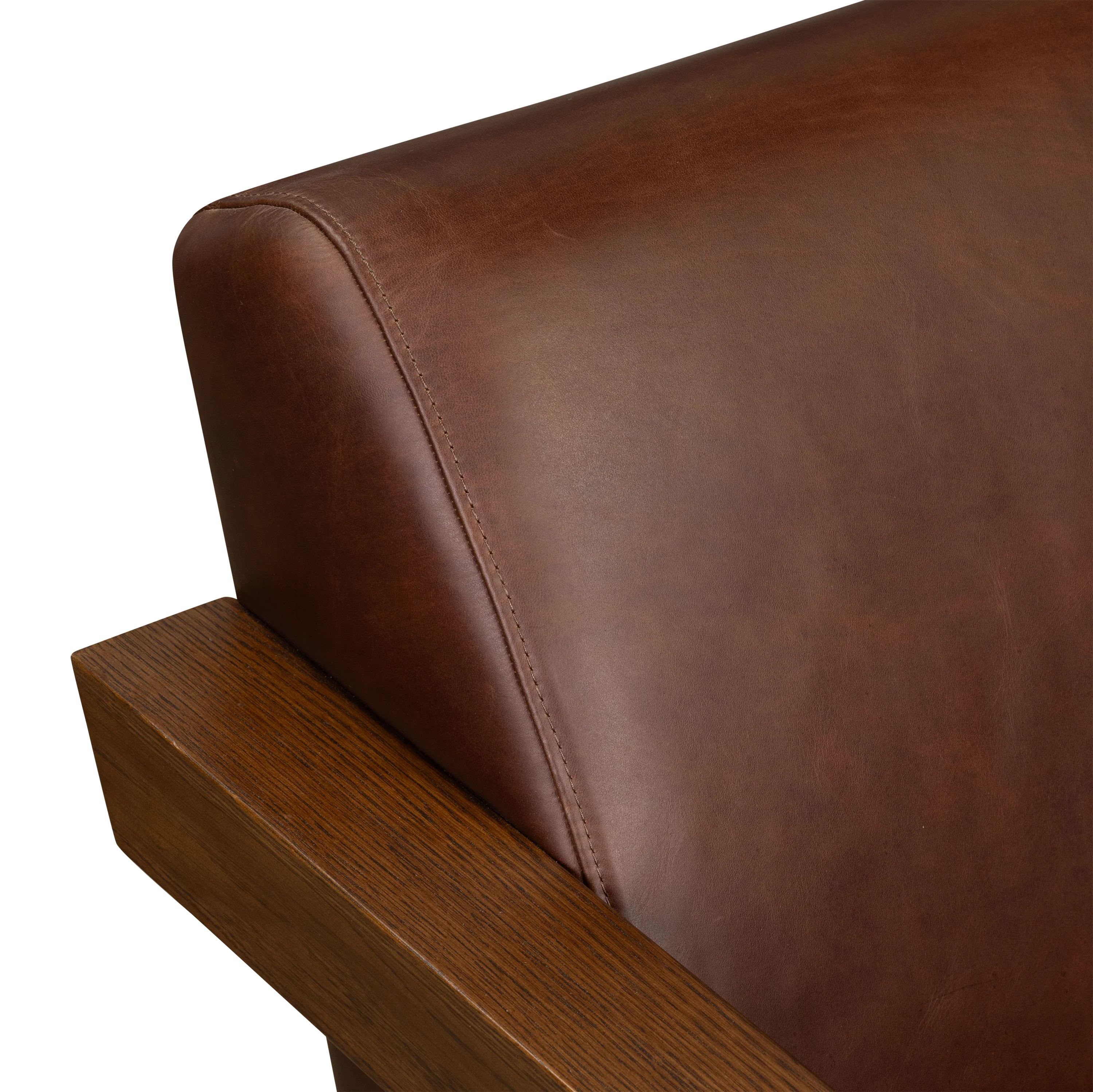 Giza Leather Lounge Chair | Oscuro Brown | Set of 2 - Image 14