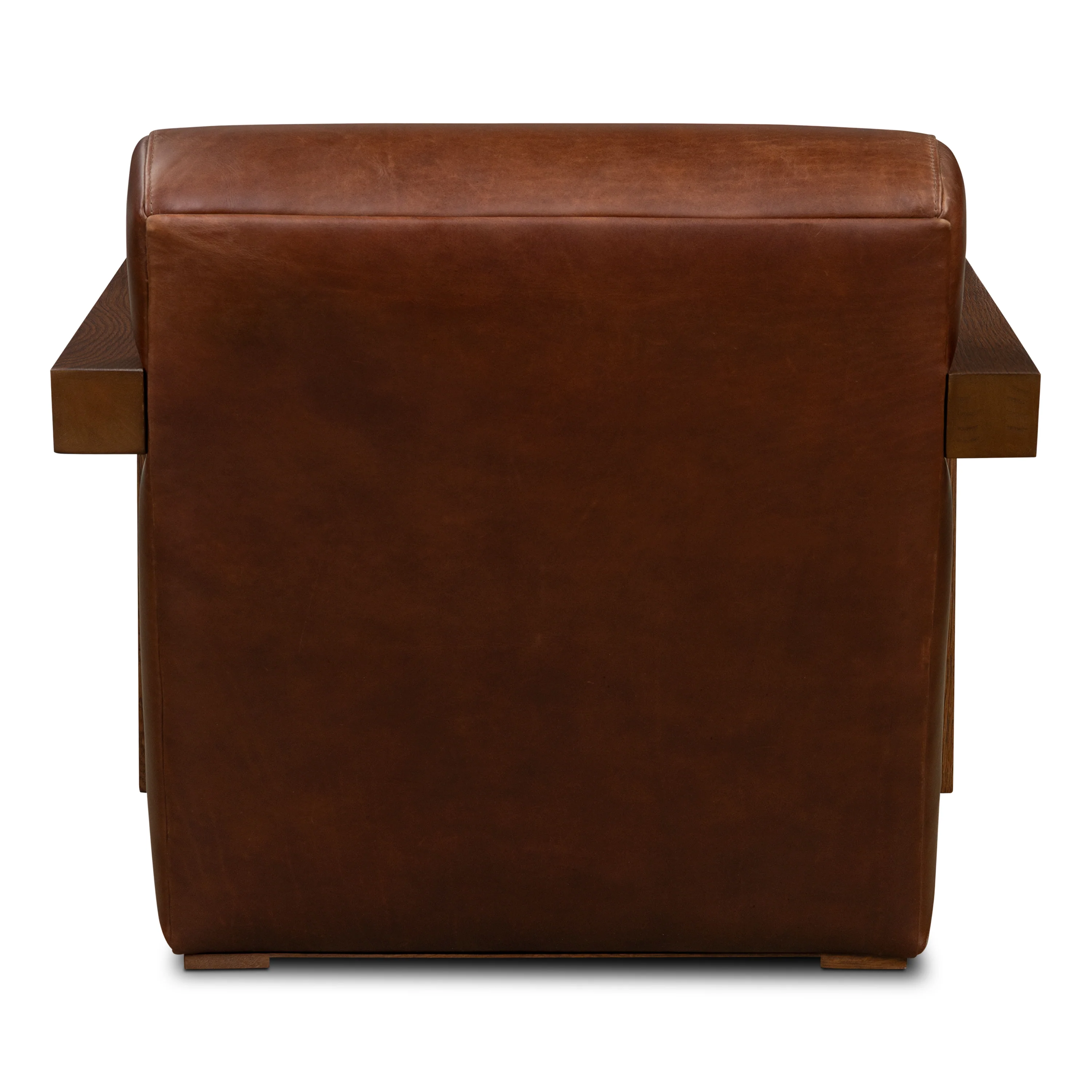 Giza Leather Lounge Chair | Oscuro Brown | Single - Image 6