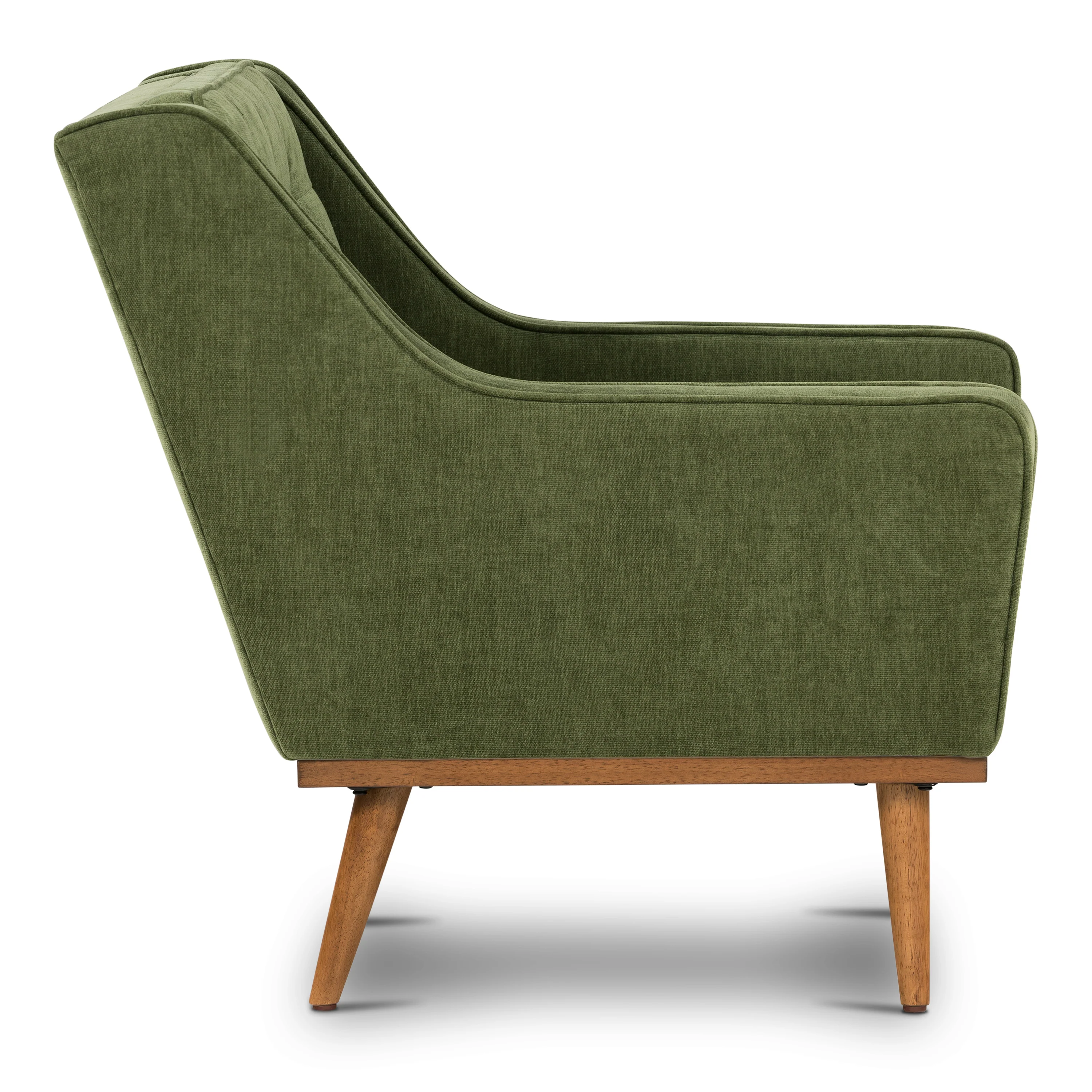 Gus Fabric Lounge Chair | Distressed Green Velvet - Image 6