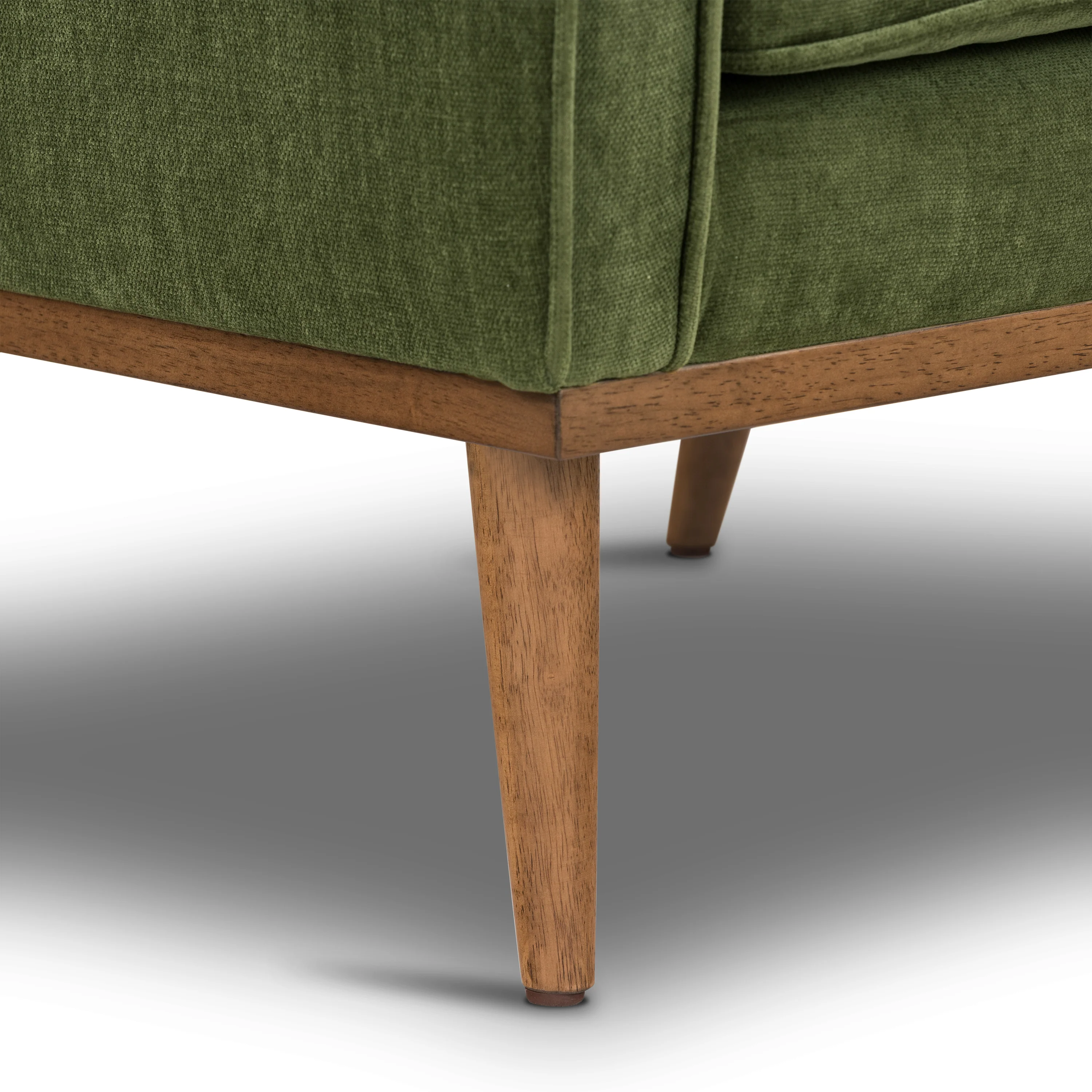 Gus Fabric Lounge Chair | Distressed Green Velvet - Image 8