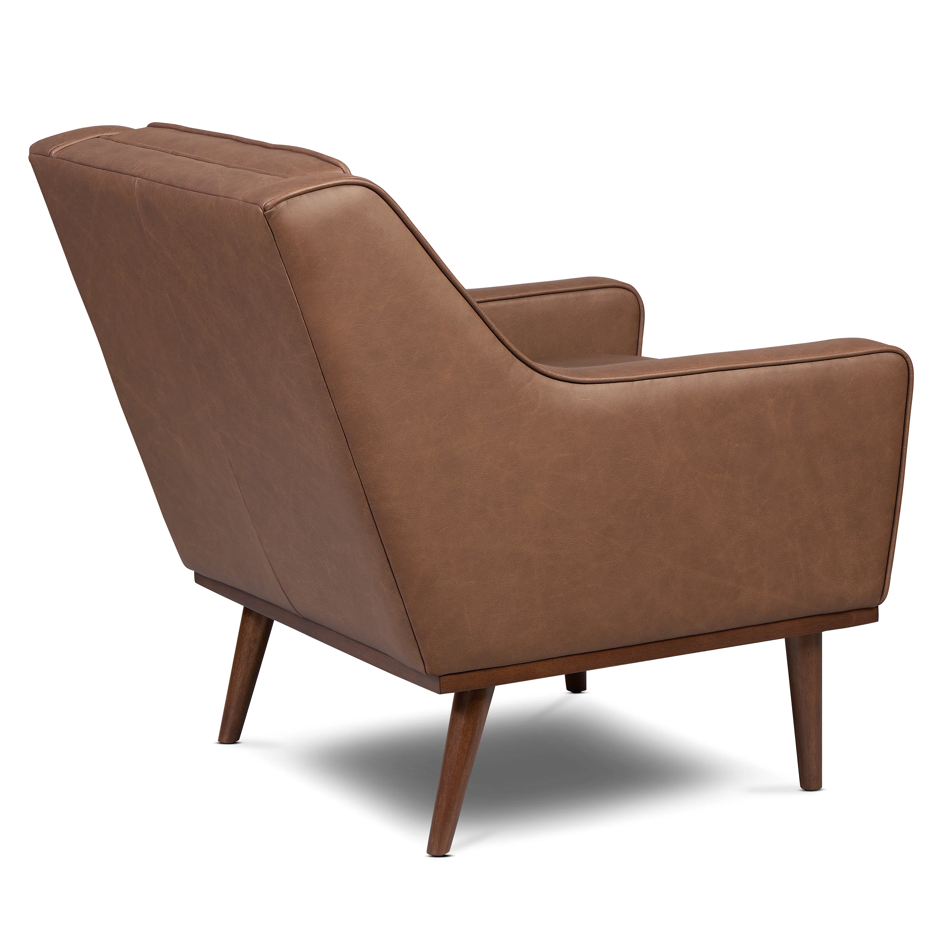 Gus Leather Lounge Chair | Caramel Brown - Image 6