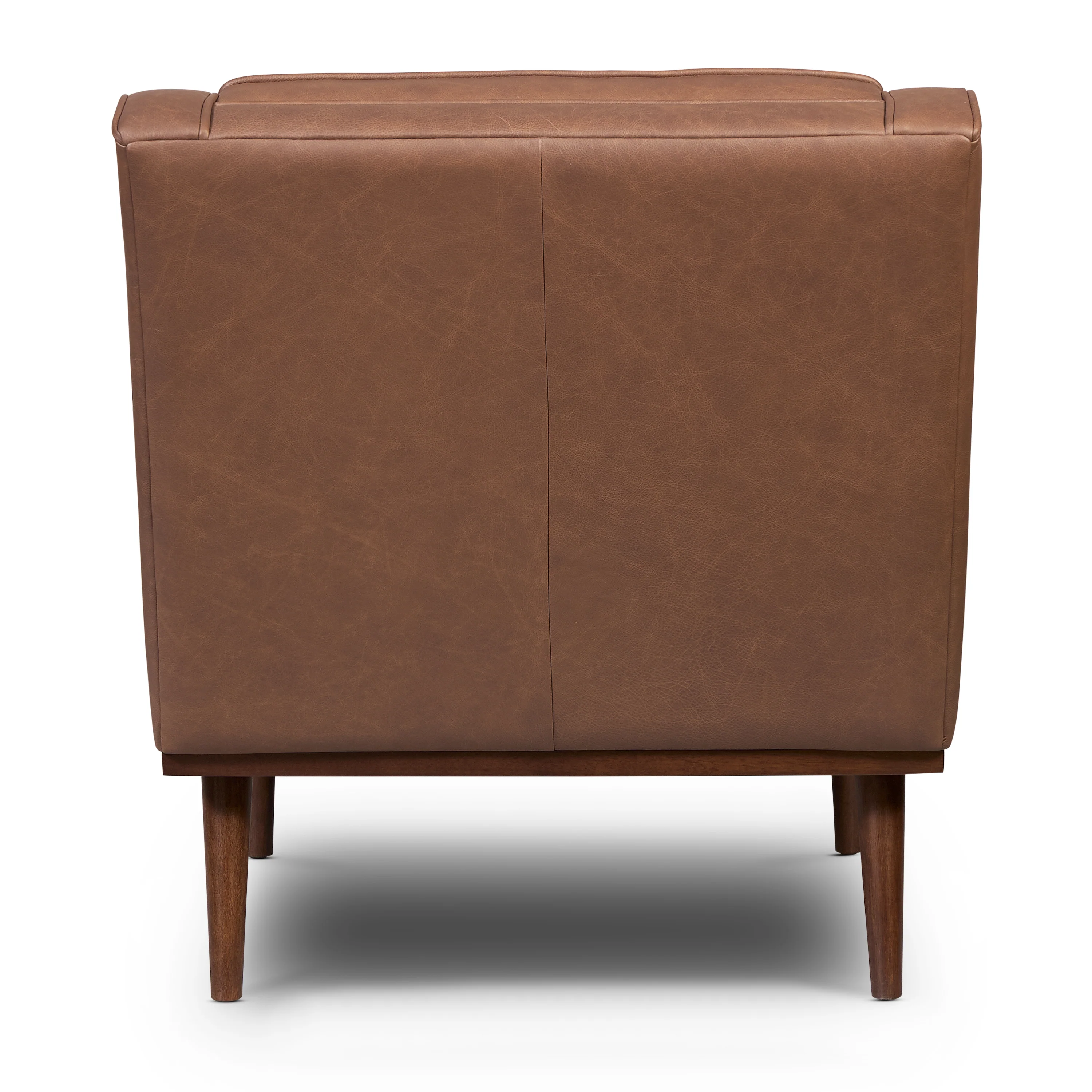 Gus Leather Lounge Chair | Caramel Brown - Image 7