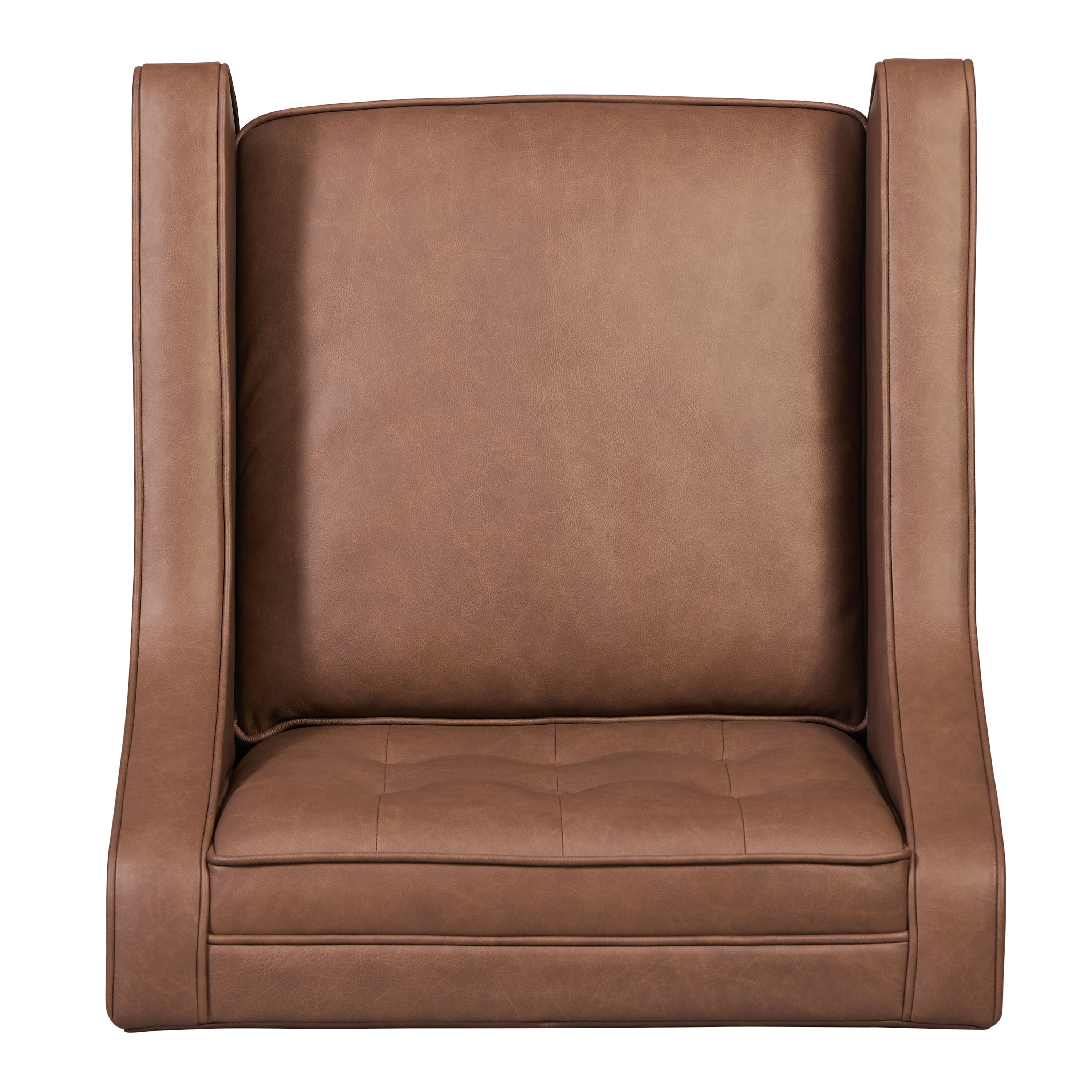 Gus Leather Lounge Chair | Caramel Brown - Image 8