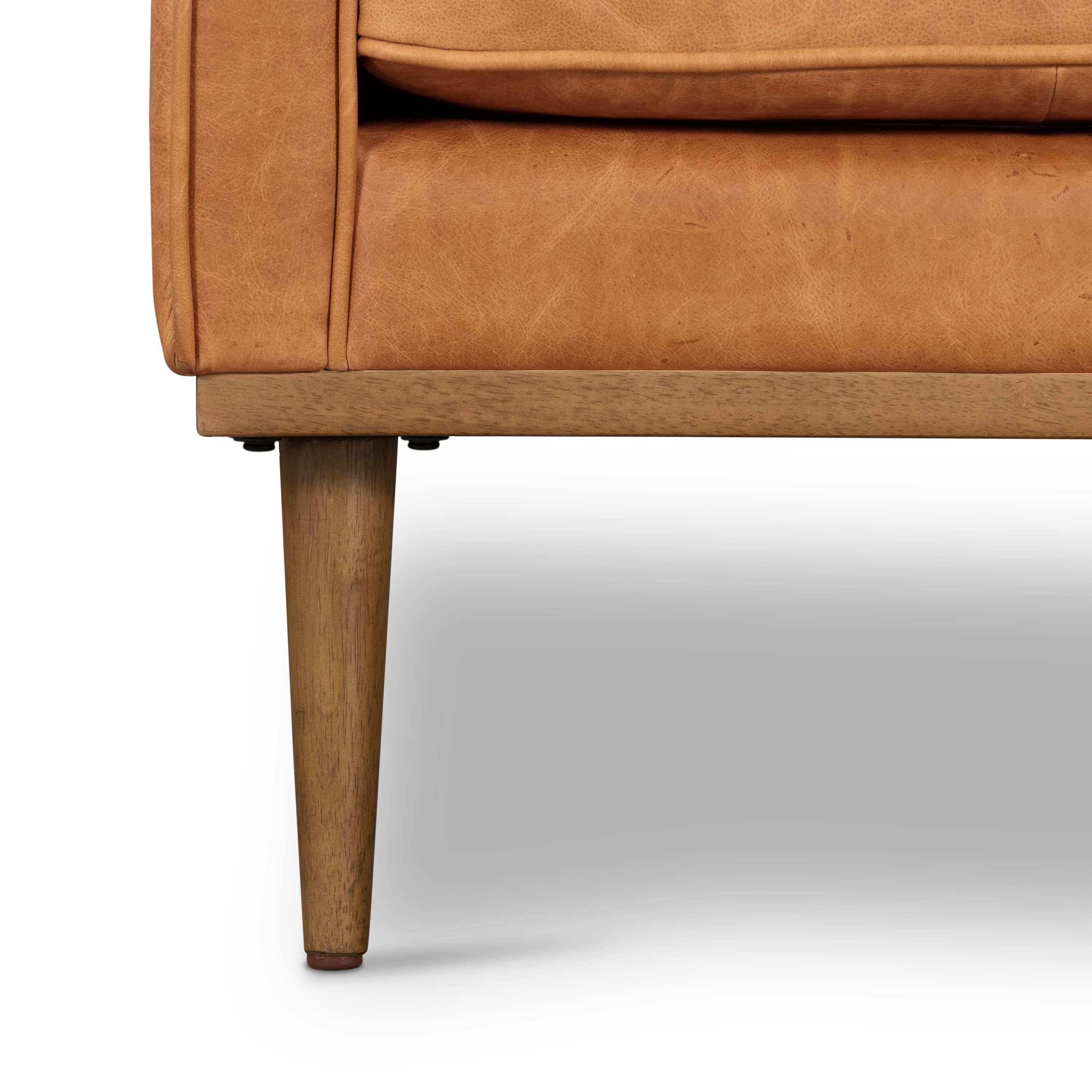 Gus Leather Lounge Chair | Cognac Tan - Image 13
