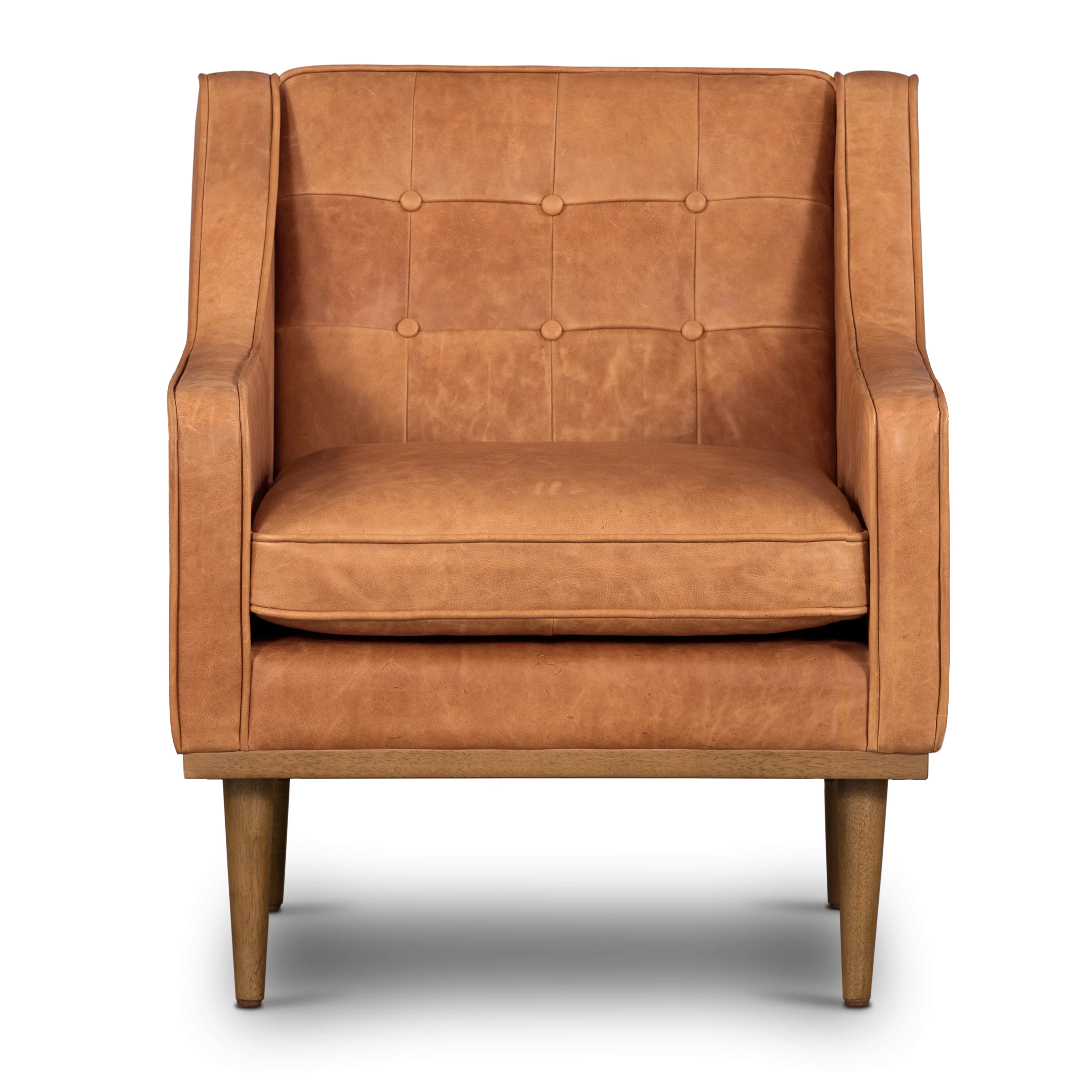 Gus Leather Lounge Chair | Cognac Tan - Image 5