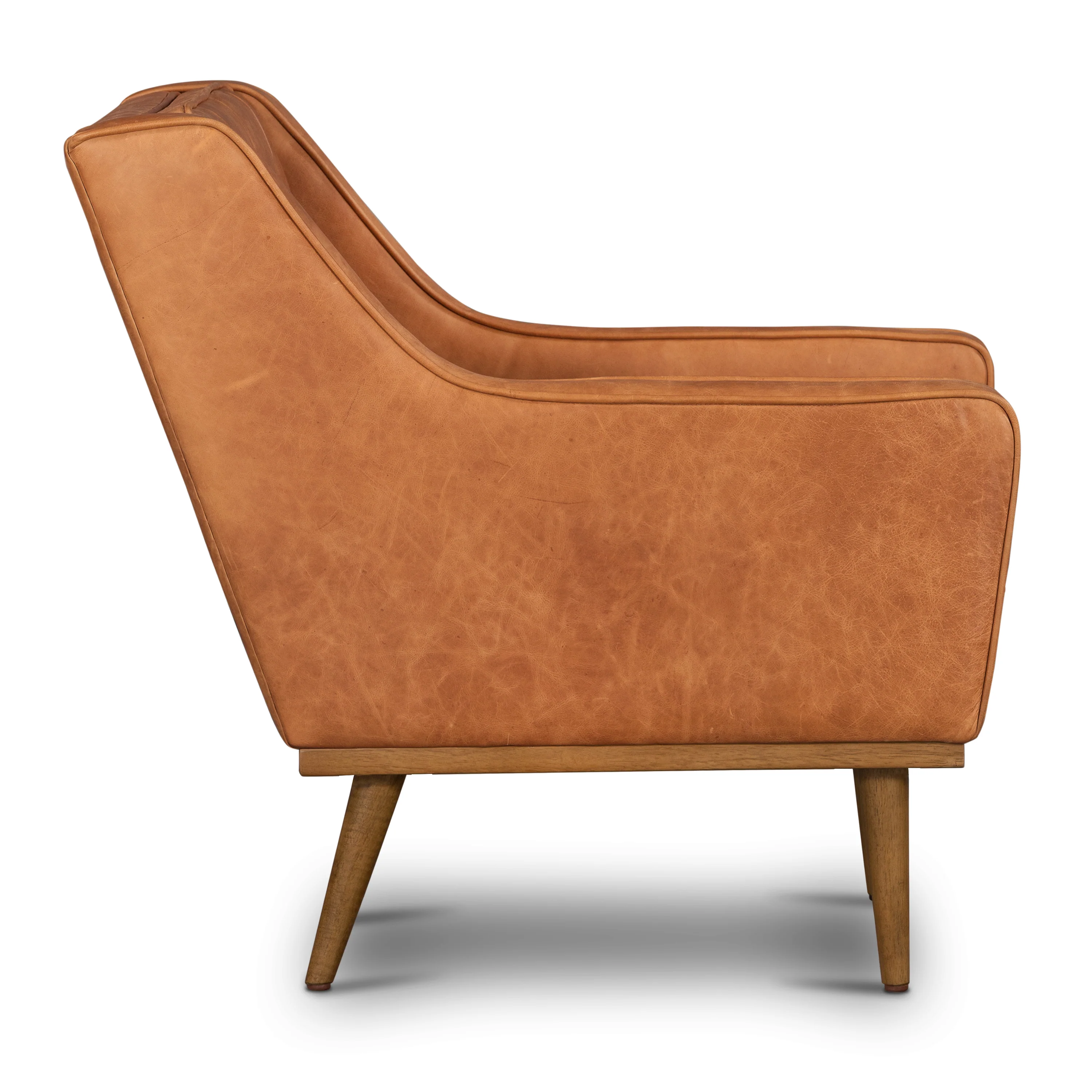 Gus Leather Lounge Chair | Cognac Tan - Image 7
