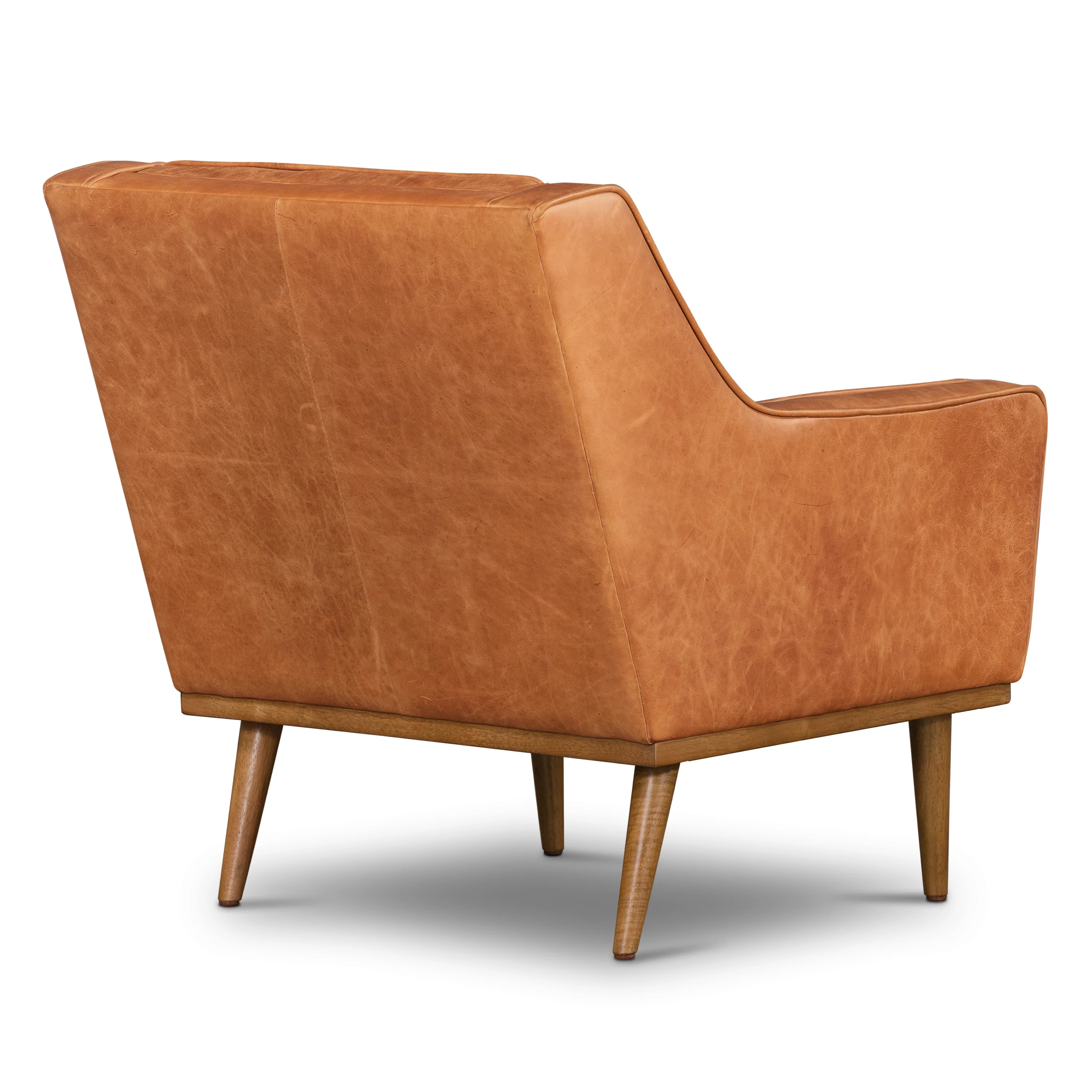 Gus Leather Lounge Chair | Cognac Tan - Image 8