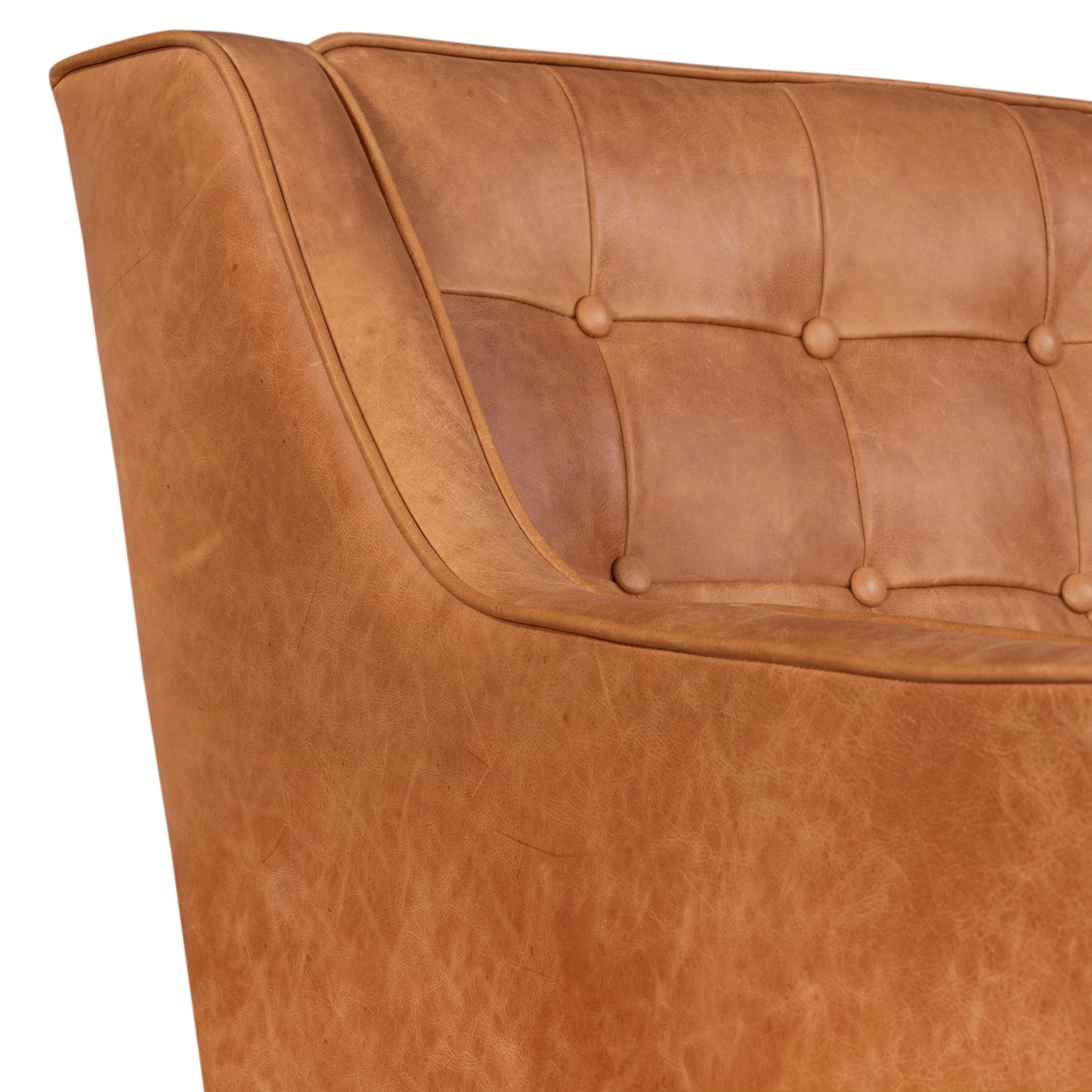 Gus Leather Lounge Chair | Cognac Tan - Image 9