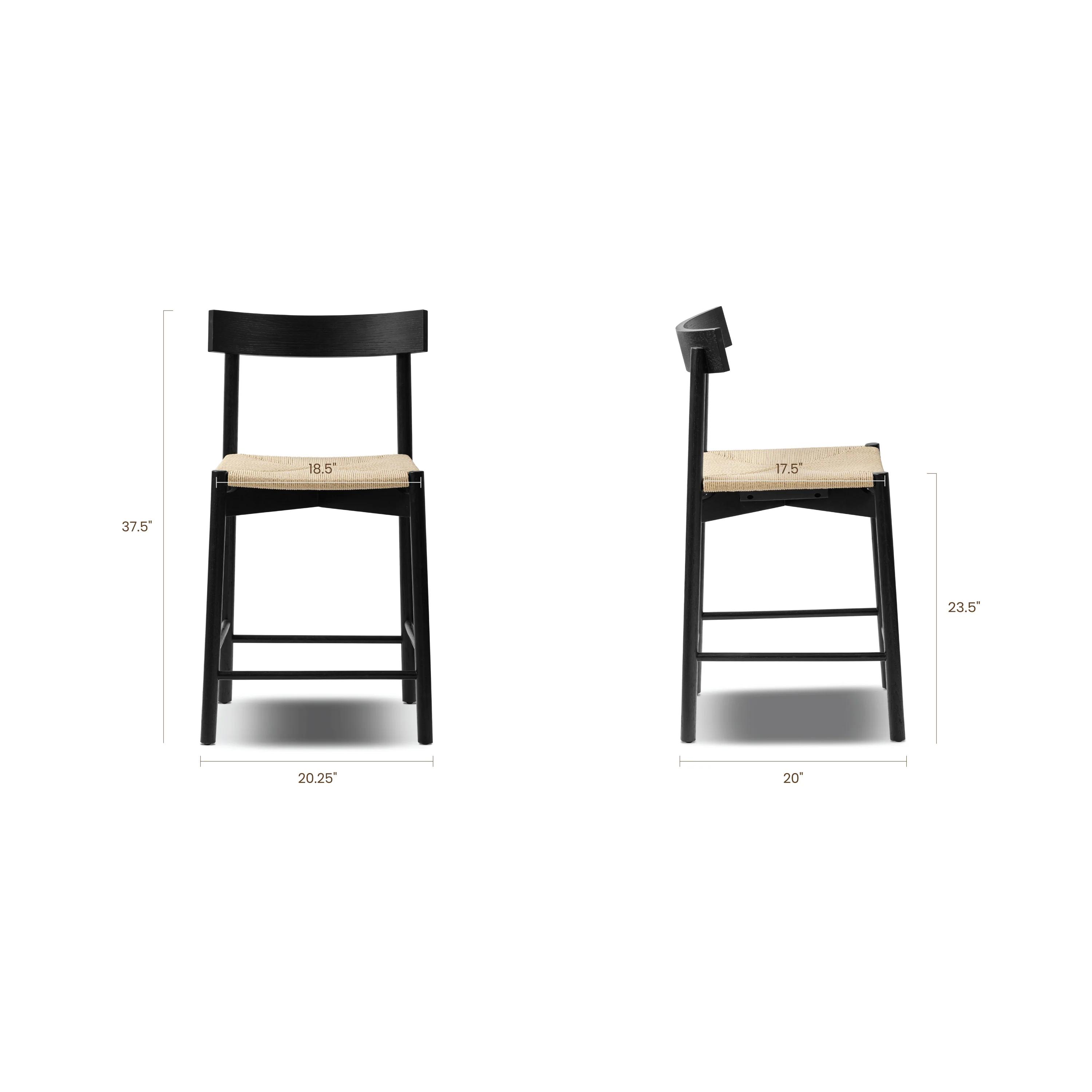 Hamm Counter Stool | Black - Image 14