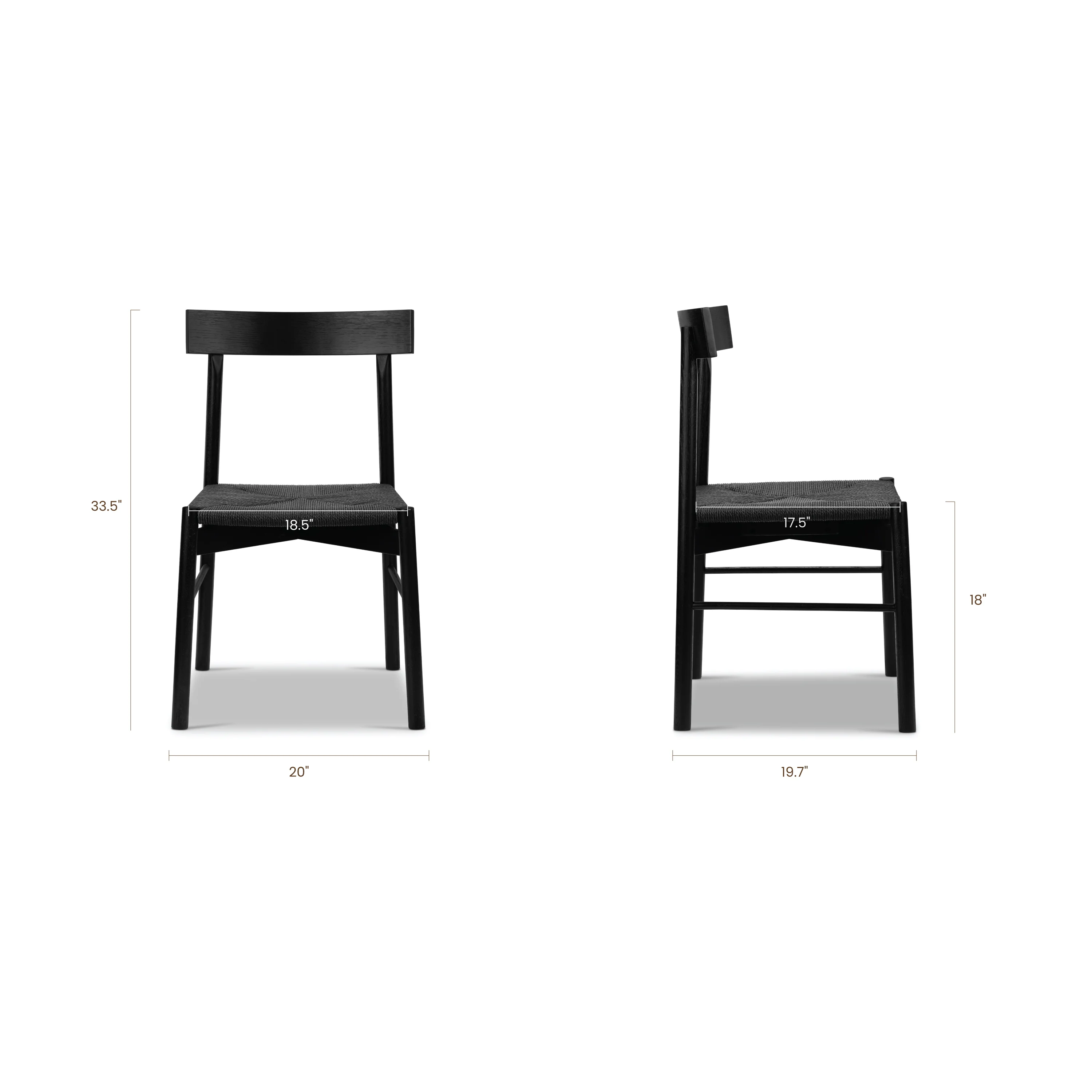 Hamm Dining Chair | Pitch Black - Image 14