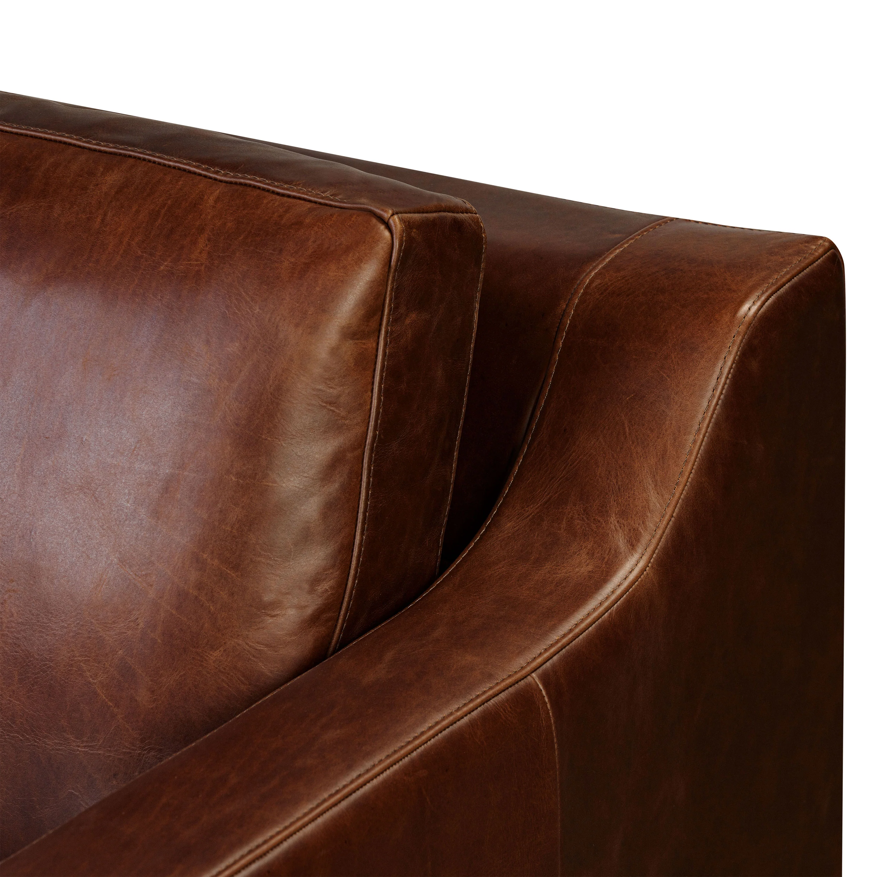 Harper 113.5" Leather Left-facing Pull-Out Sleeper Sectional Sofa | Oscuro Brown - Image 12
