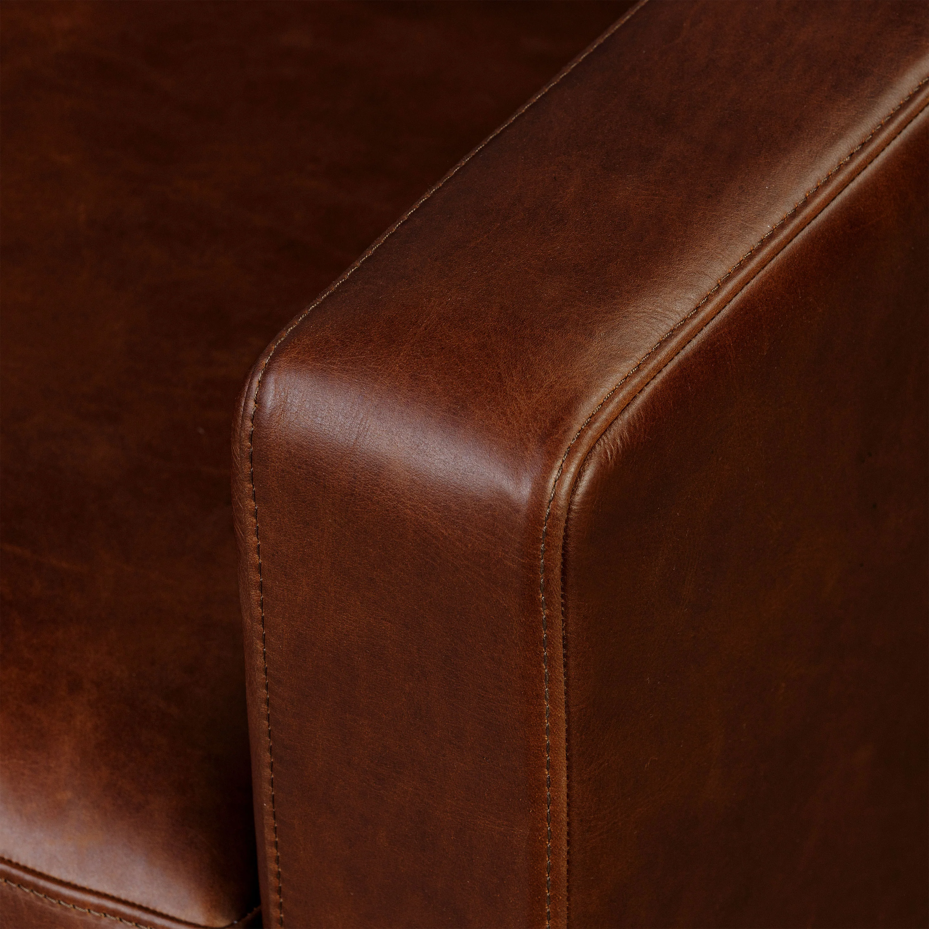 Harper 113.5" Leather Left-facing Pull-Out Sleeper Sectional Sofa | Oscuro Brown - Image 13