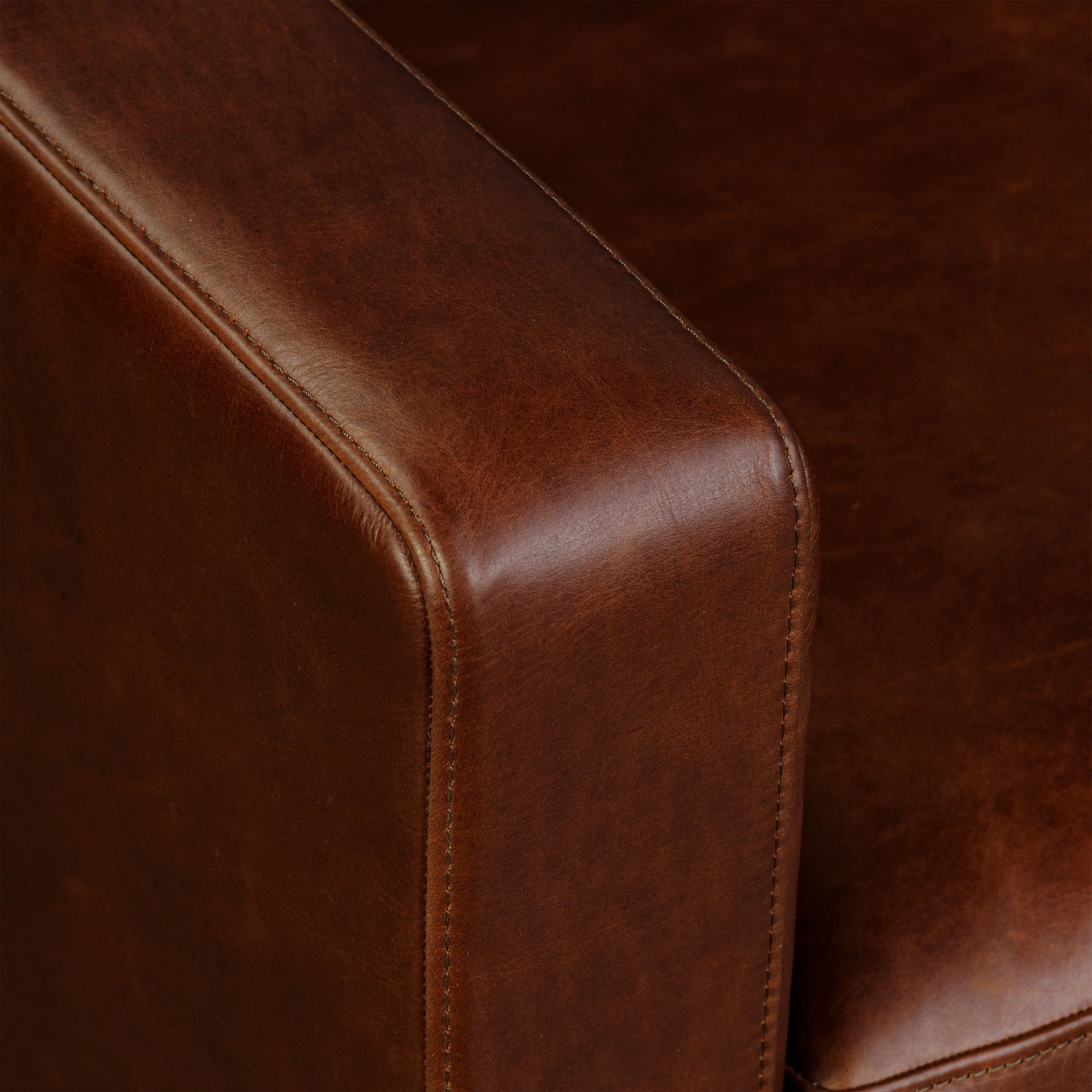 Harper 113.5" Leather Right-Facing Pull-Out Sleeper Sectional Sofa | Oscuro Brown - Image 13