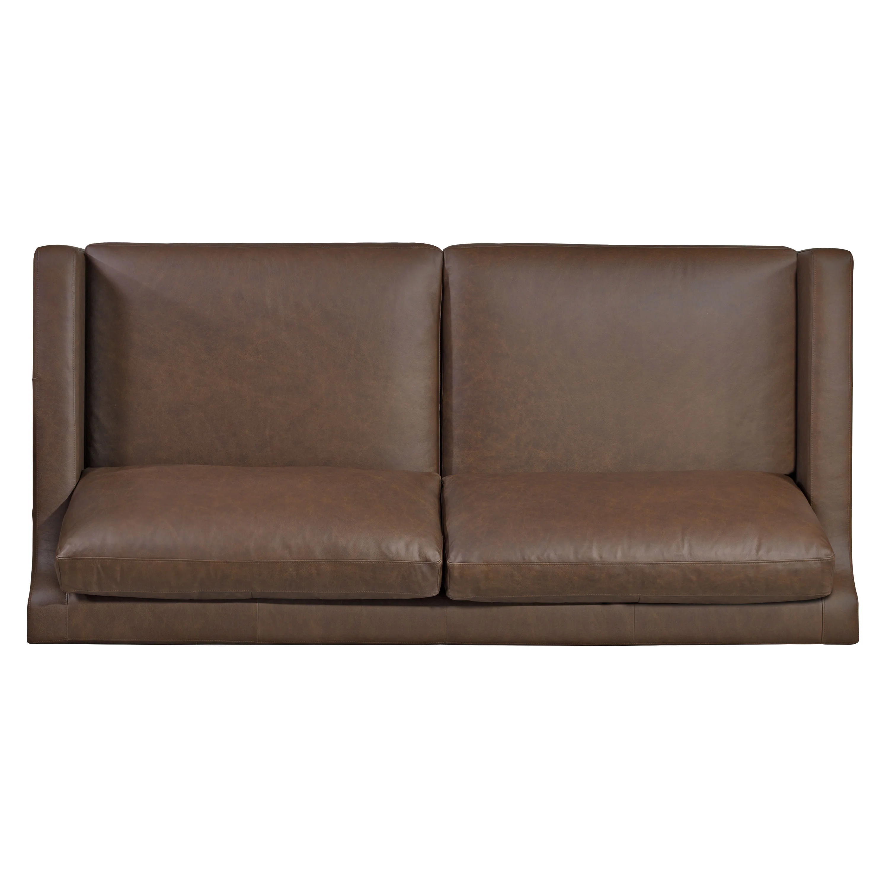 Harper Leather Pull-Out Convertible Sleeper Sofa (82") | Bridle Brown - Image 10