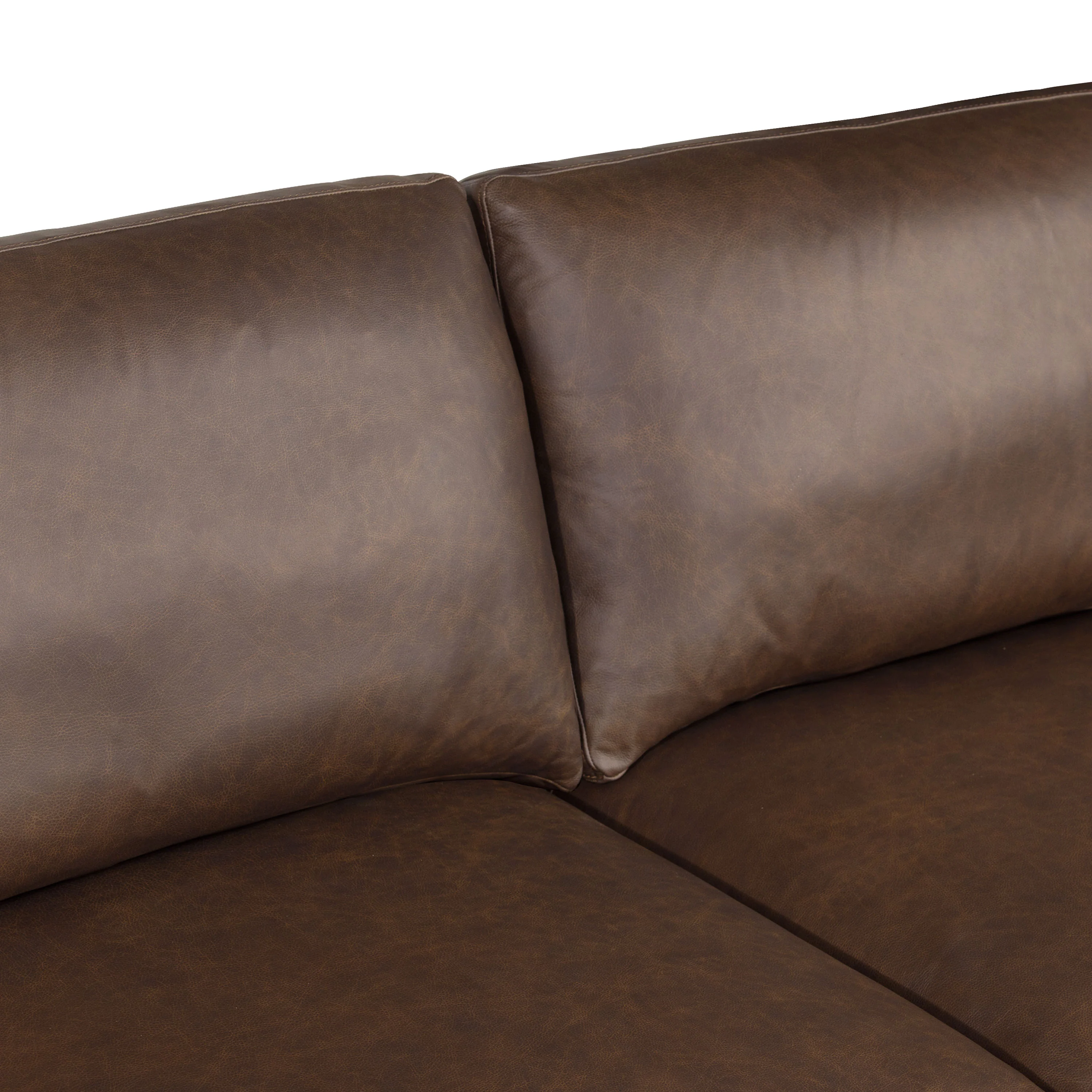 Harper Leather Pull-Out Convertible Sleeper Sofa (82") | Bridle Brown - Image 12
