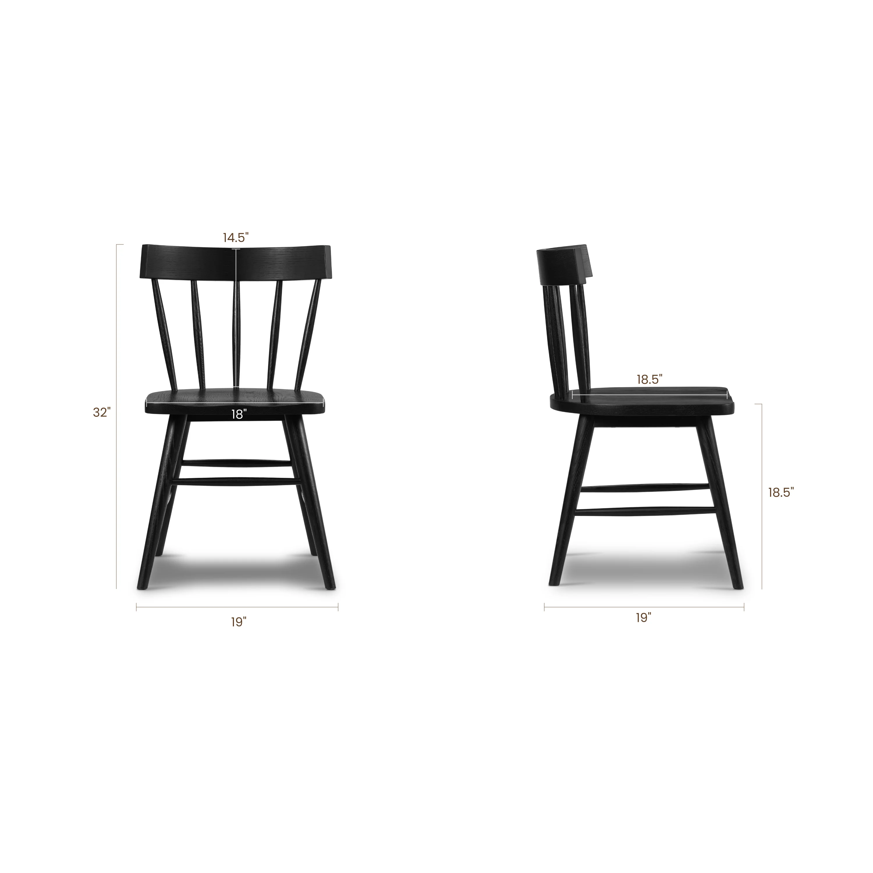 Hava Dining Chair 2.0 | Black - Image 16