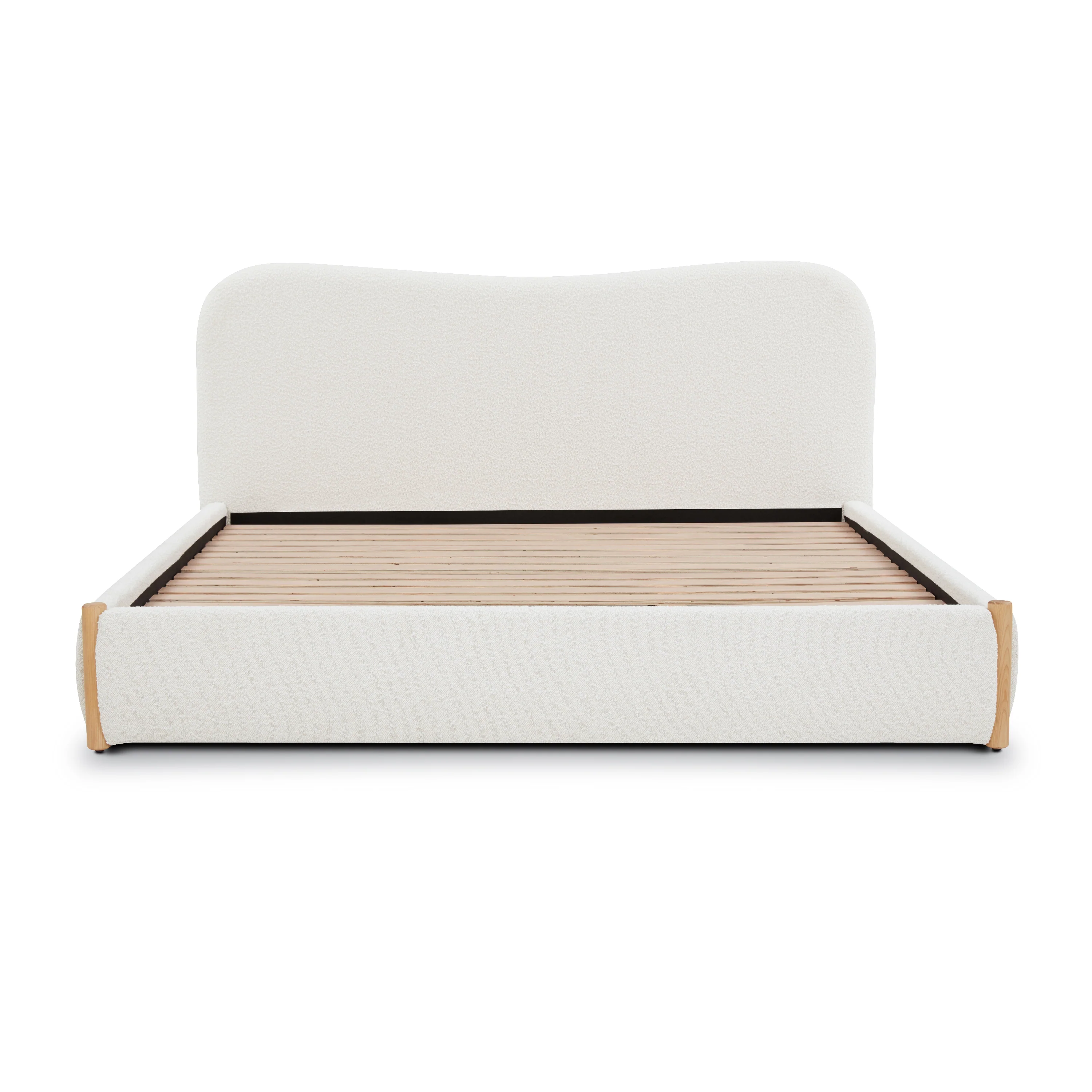 Hayde Bed | Froth White Boucle - Image 3