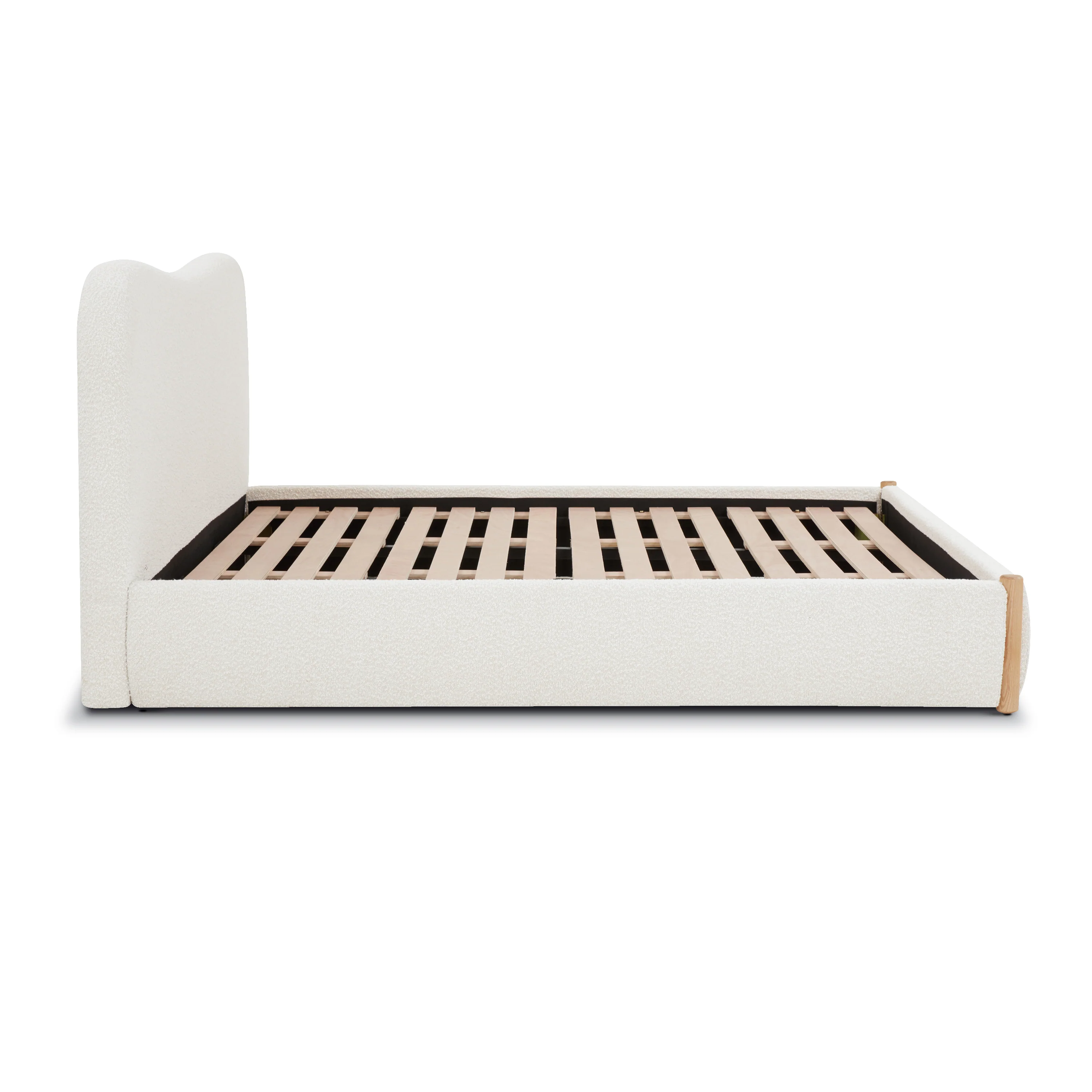 Hayde Bed | Froth White Boucle - Image 6