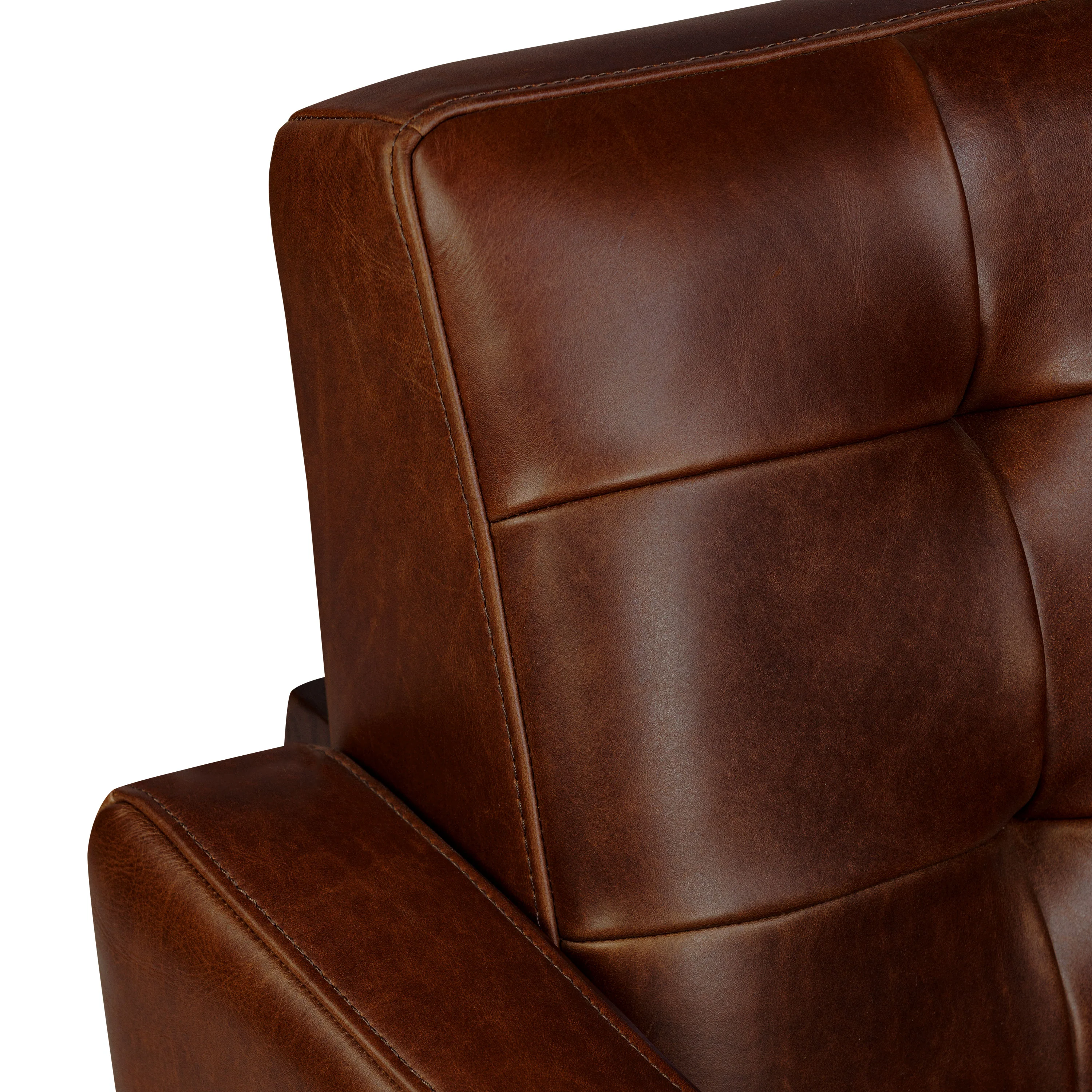 Herstal Leather Lounge Chair | Oscuro Brown - Image 11
