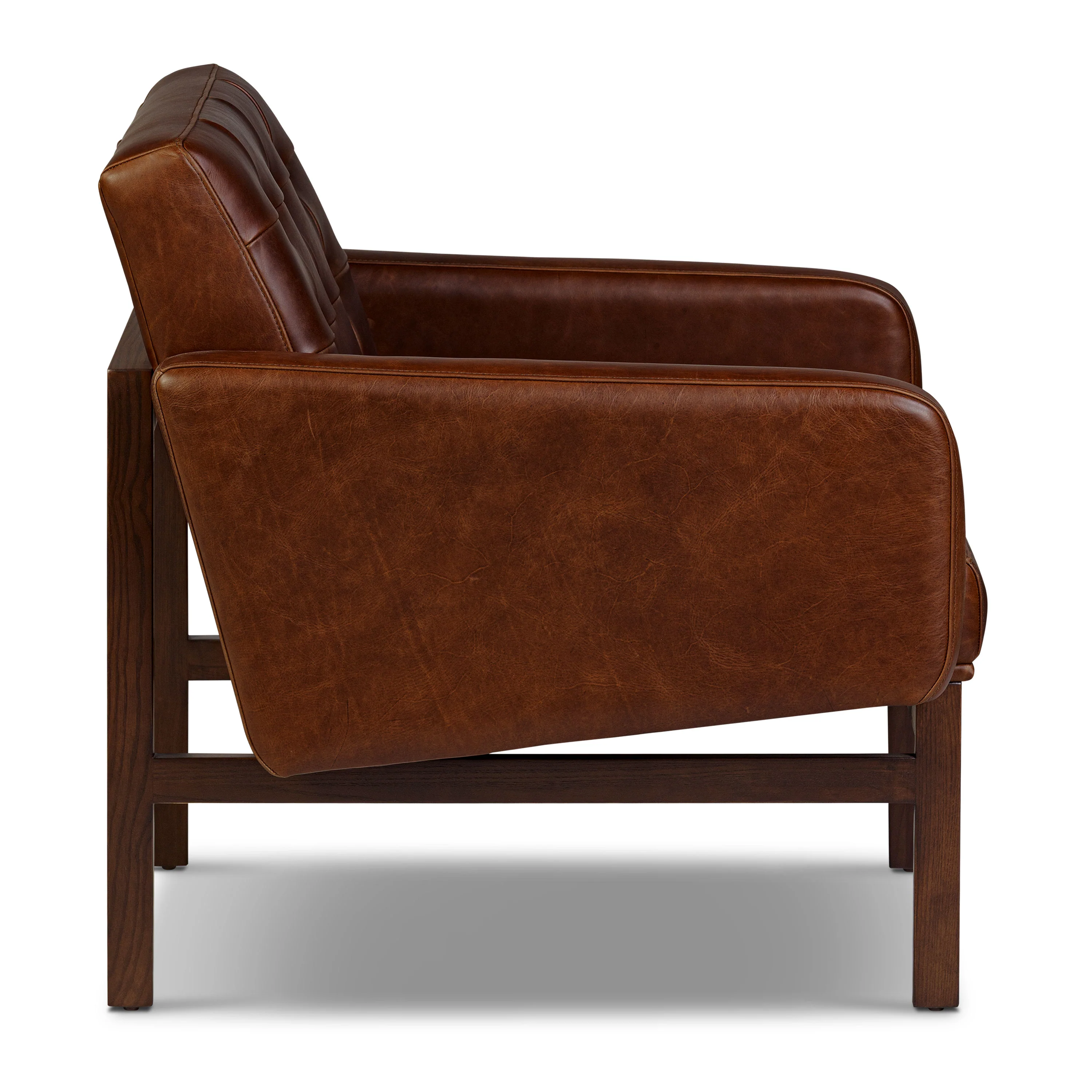 Herstal Leather Lounge Chair | Oscuro Brown - Image 6