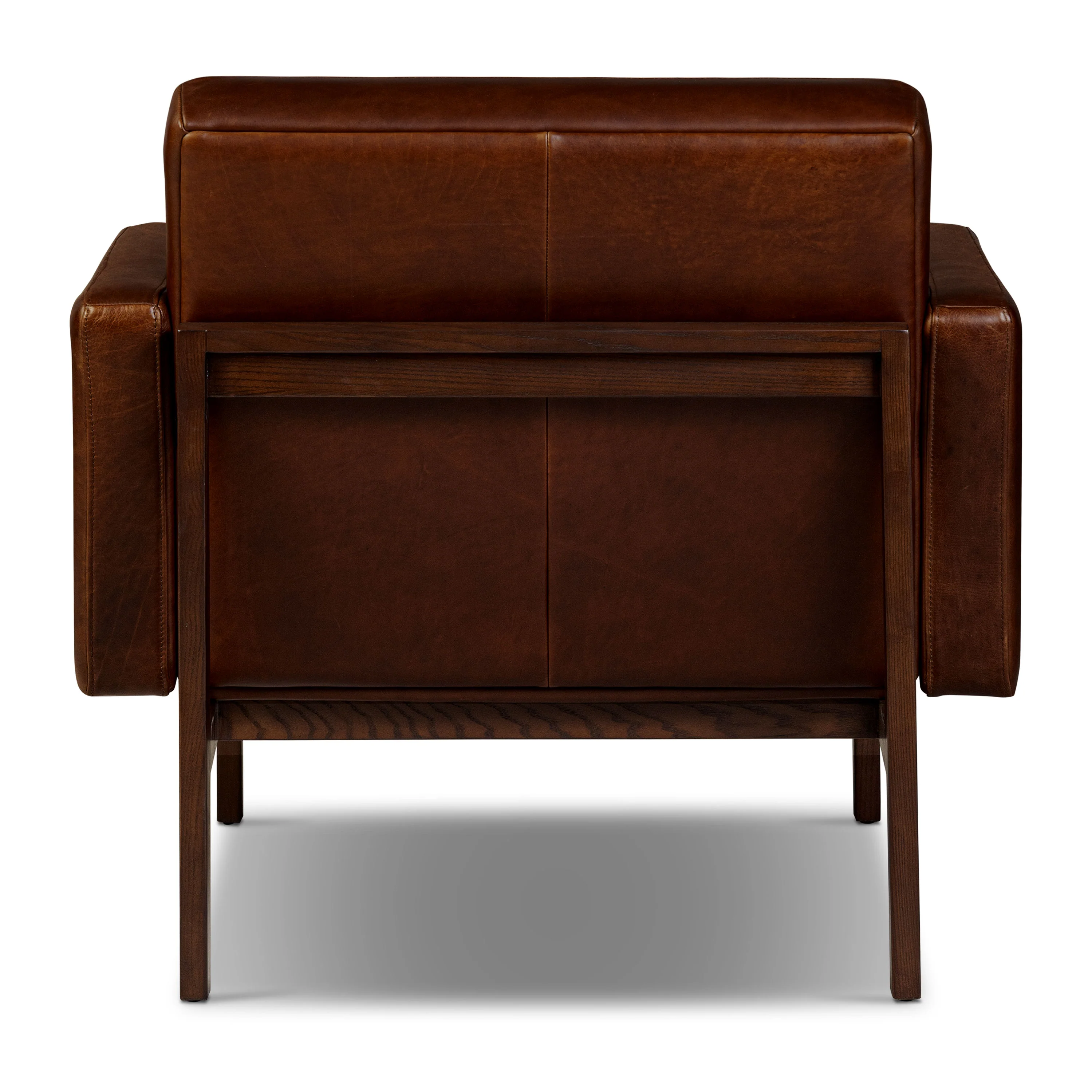 Herstal Leather Lounge Chair | Oscuro Brown - Image 8