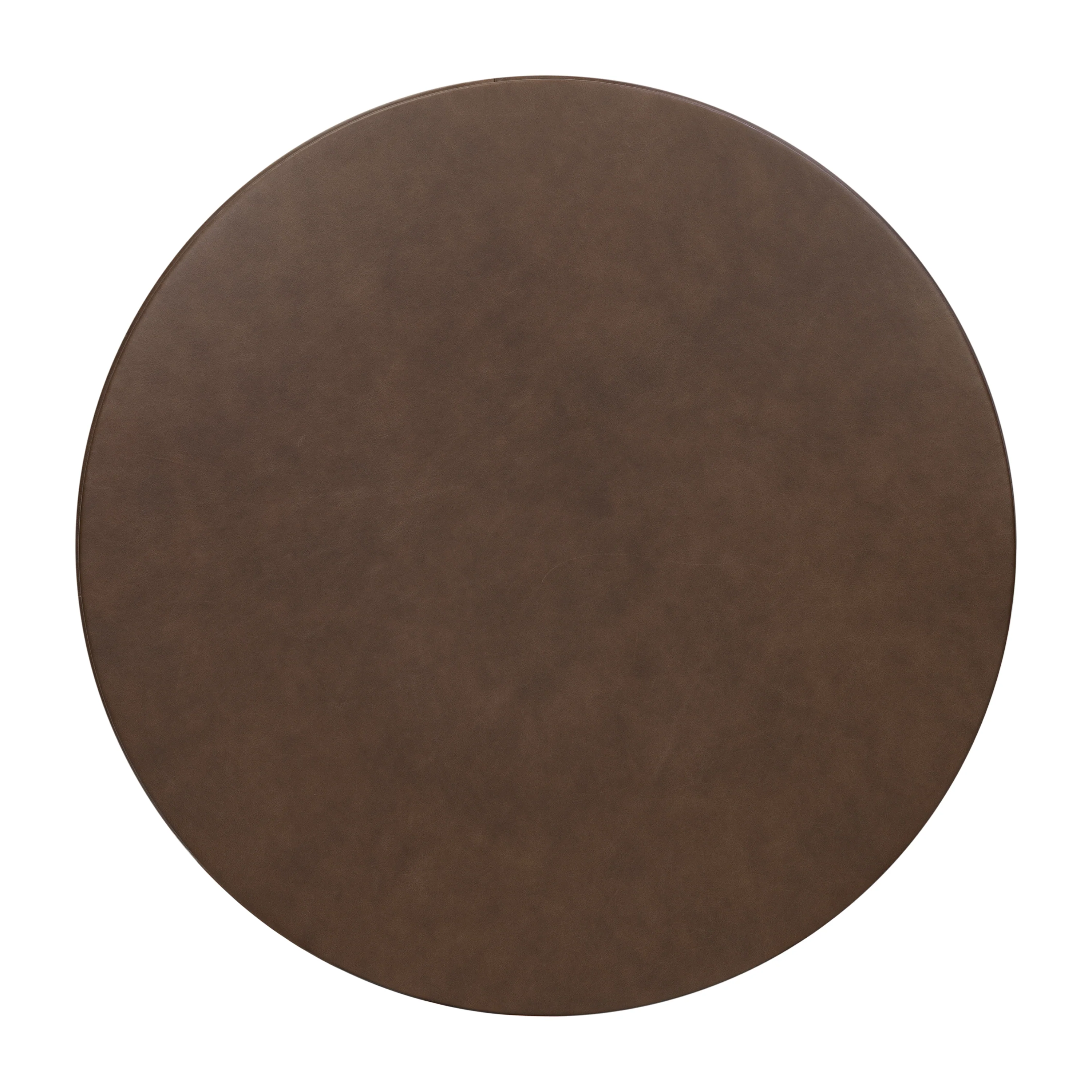Herve Leather Storage Ottoman | Cocoa Brown - Image 8