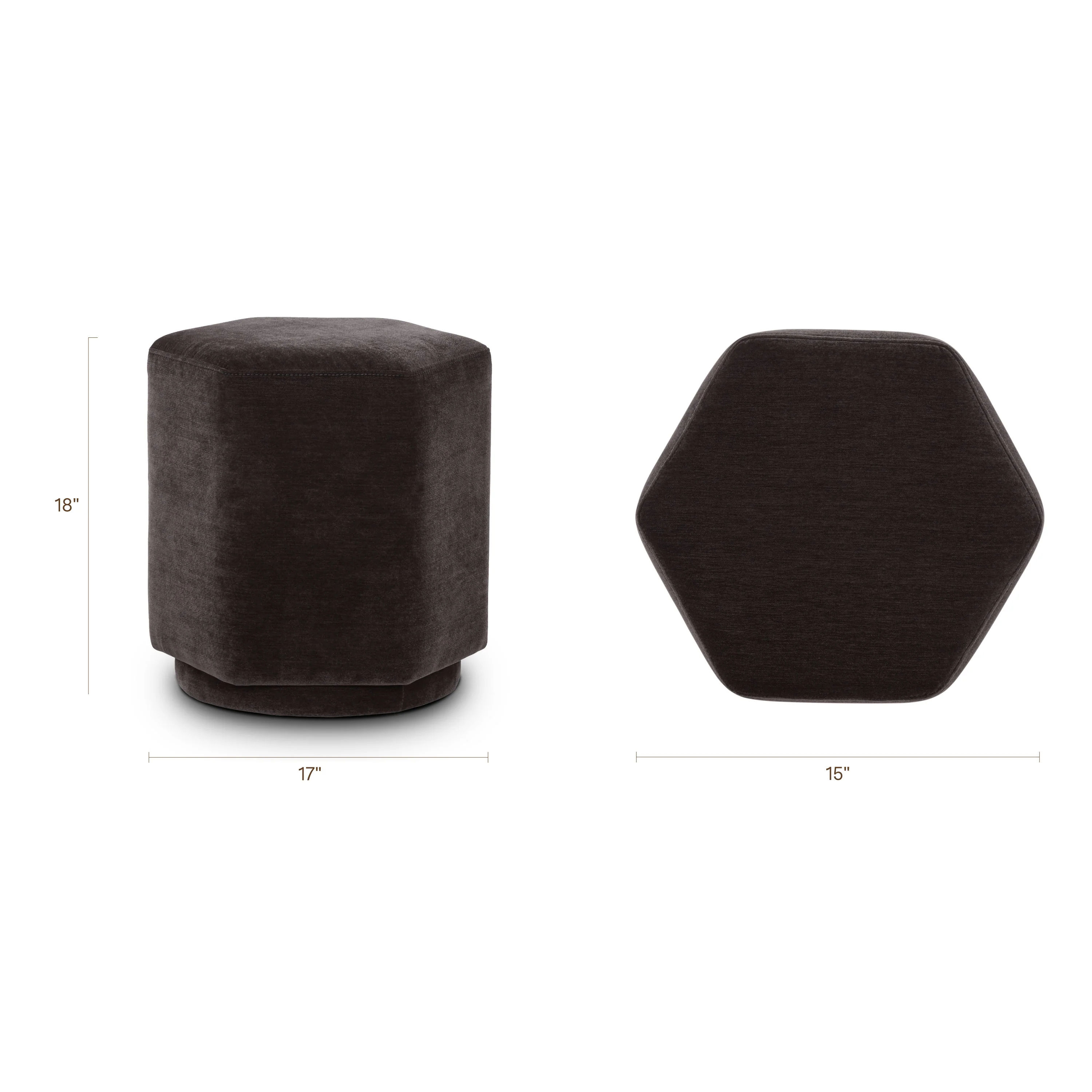 Hexad Ottoman | Ganache Brown - Image 9