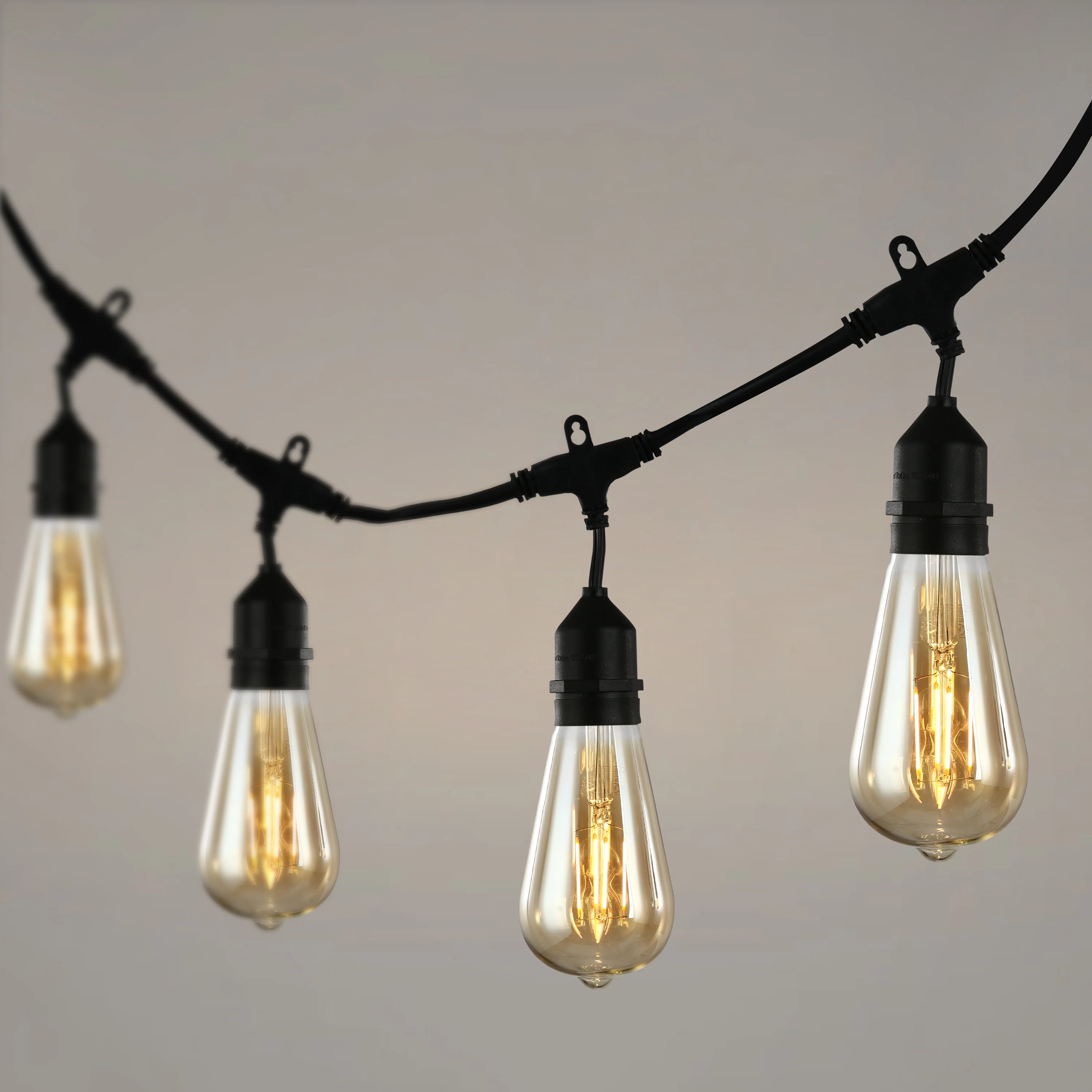 Holland ST21 Amber LED Vintage Filament Light Bulb | Amber | Set of 4 - Image 10