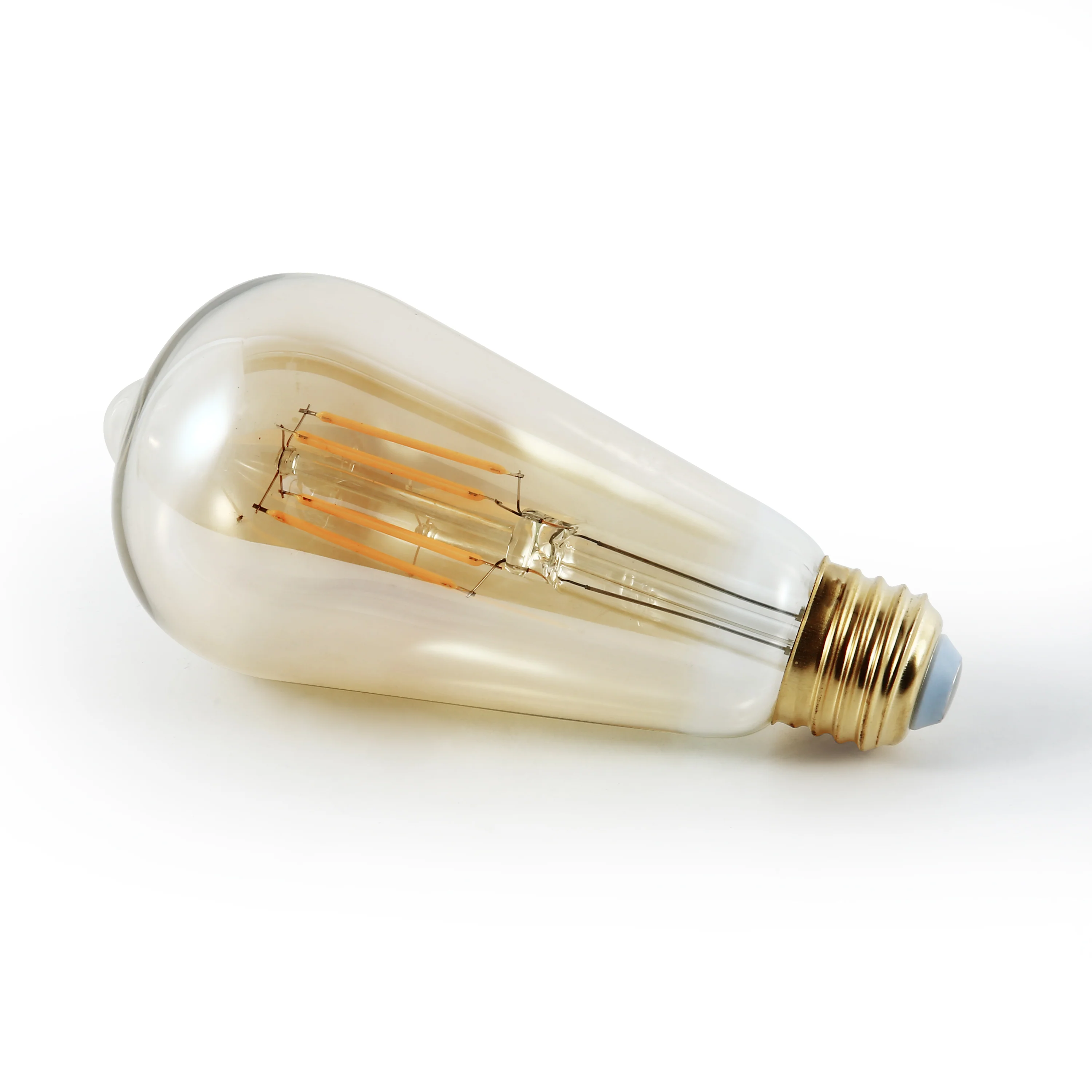Holland ST21 Amber LED Vintage Filament Light Bulb | Amber | Set of 4 - Image 14