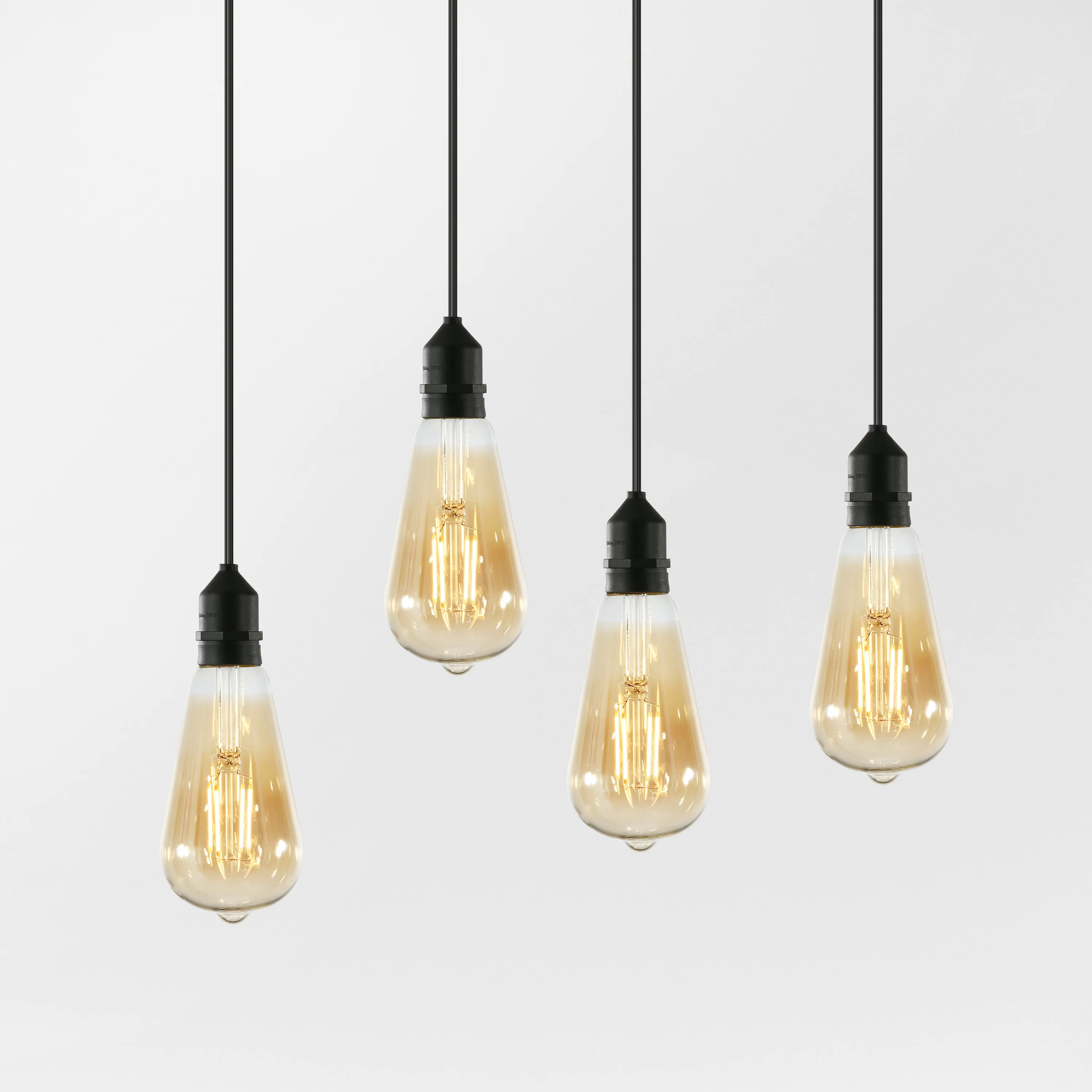 Holland ST21 Amber LED Vintage Filament Light Bulb | Amber | Set of 4 - Image 8