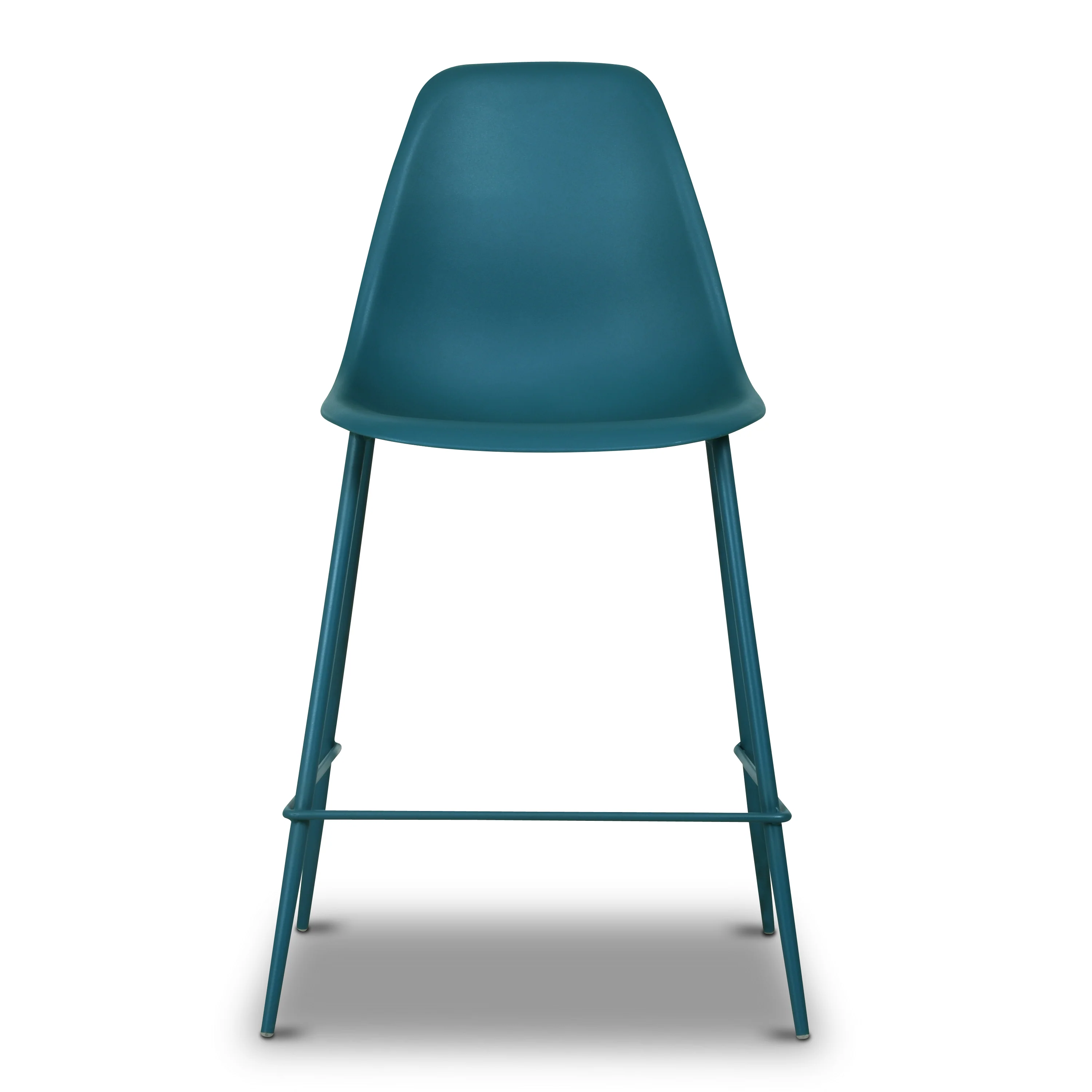 Isla Counter Height Stool | Ocean Teal | Set of 3 - Image 4