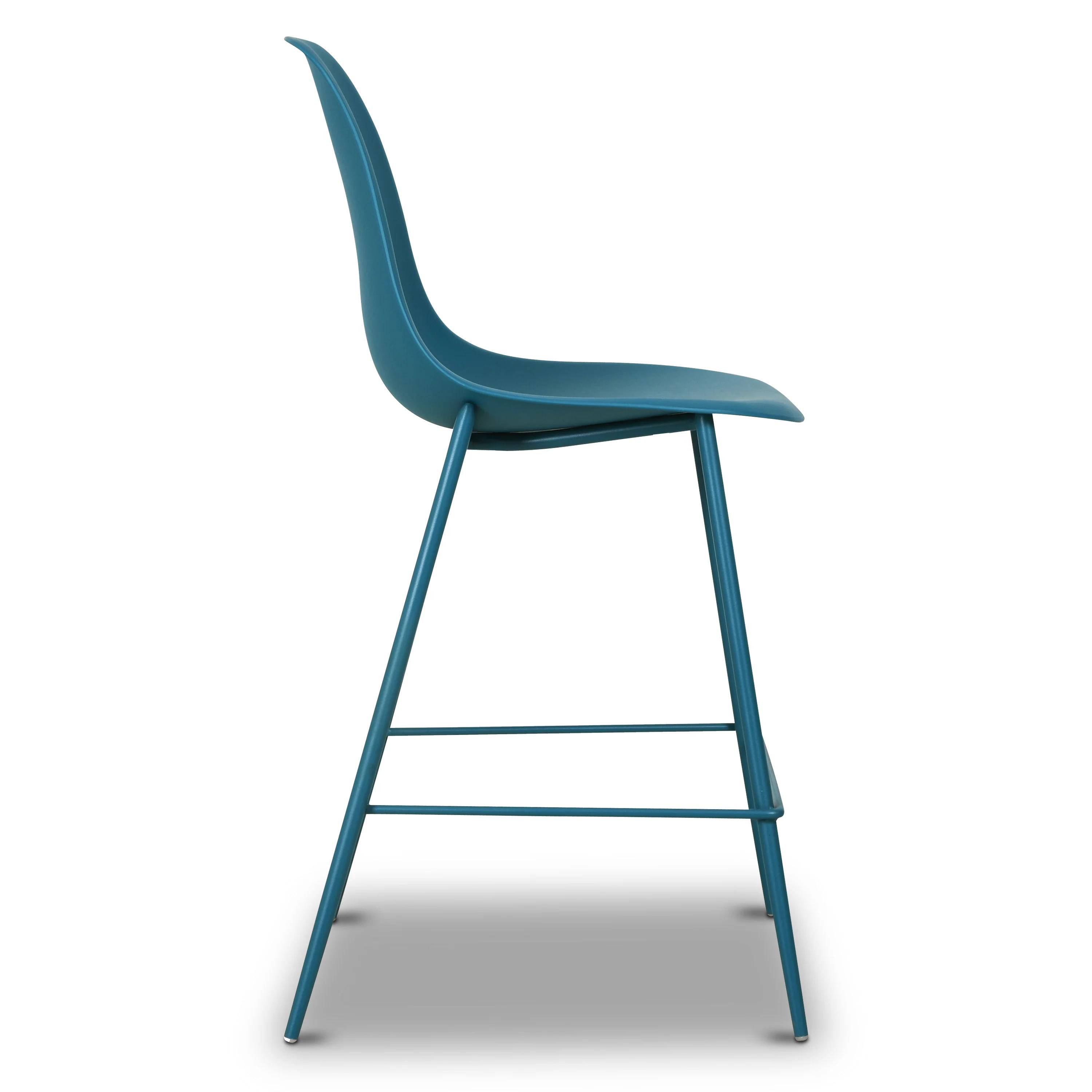 Isla Counter Height Stool | Ocean Teal | Set of 3 - Image 7