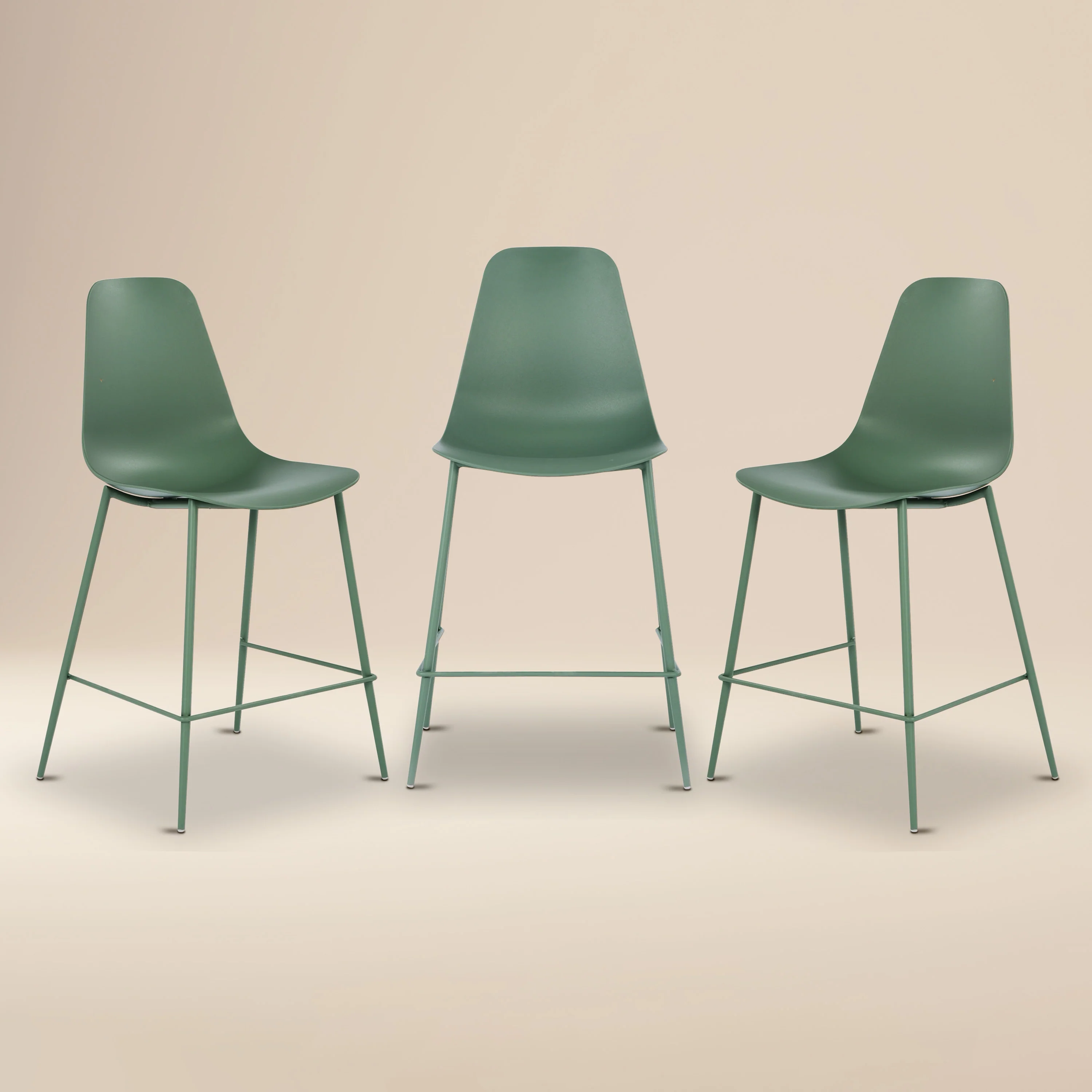 Isla Counter Height Stool | Pistachio Green | Set of 3