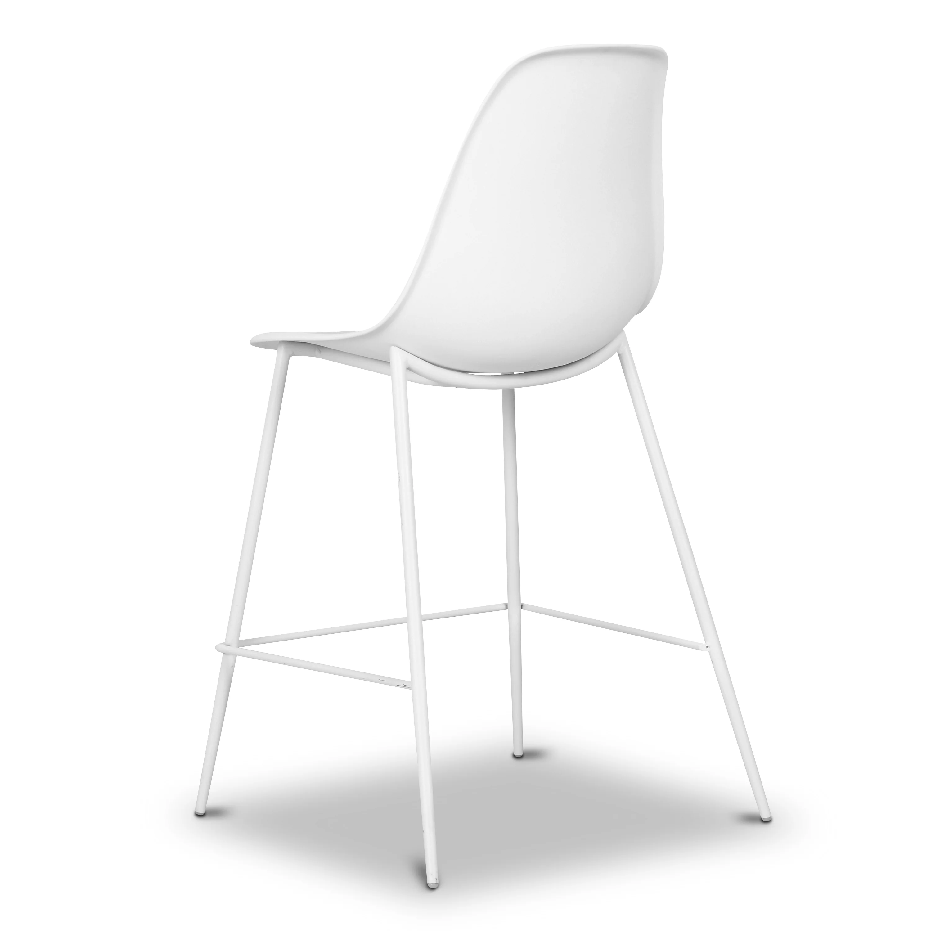 Isla Counter Height Stool | White | Set of 3 - Image 6