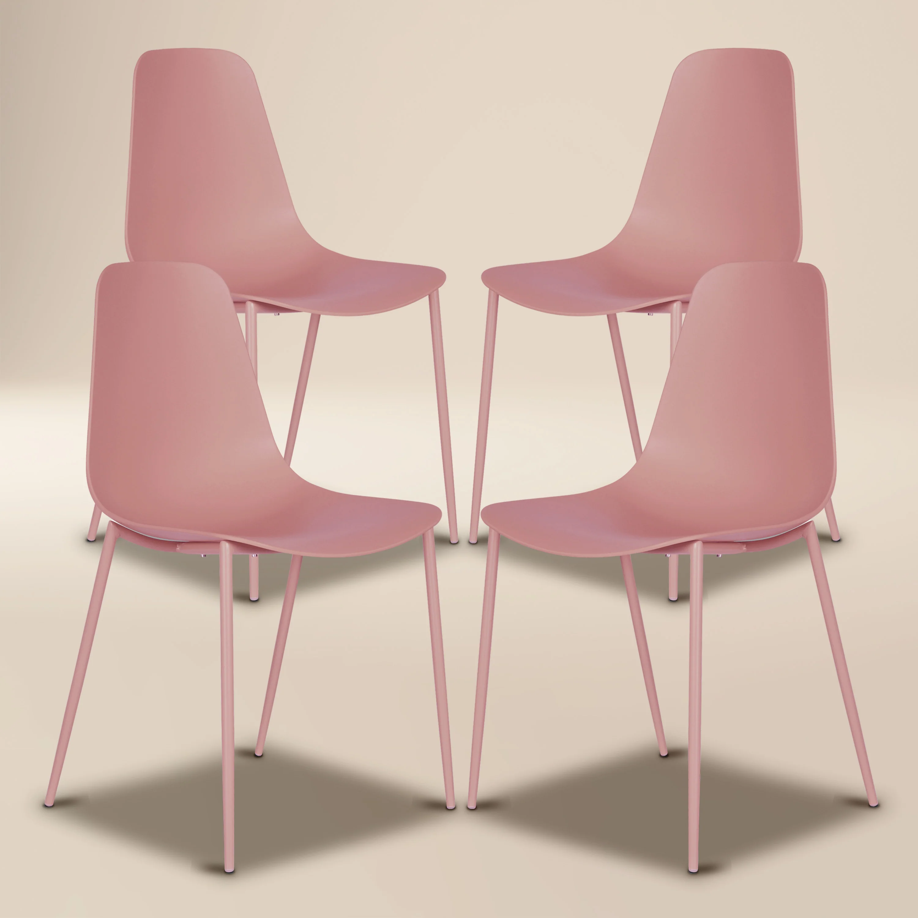 Isla Dining Chair | Blush Pink | Set of 4