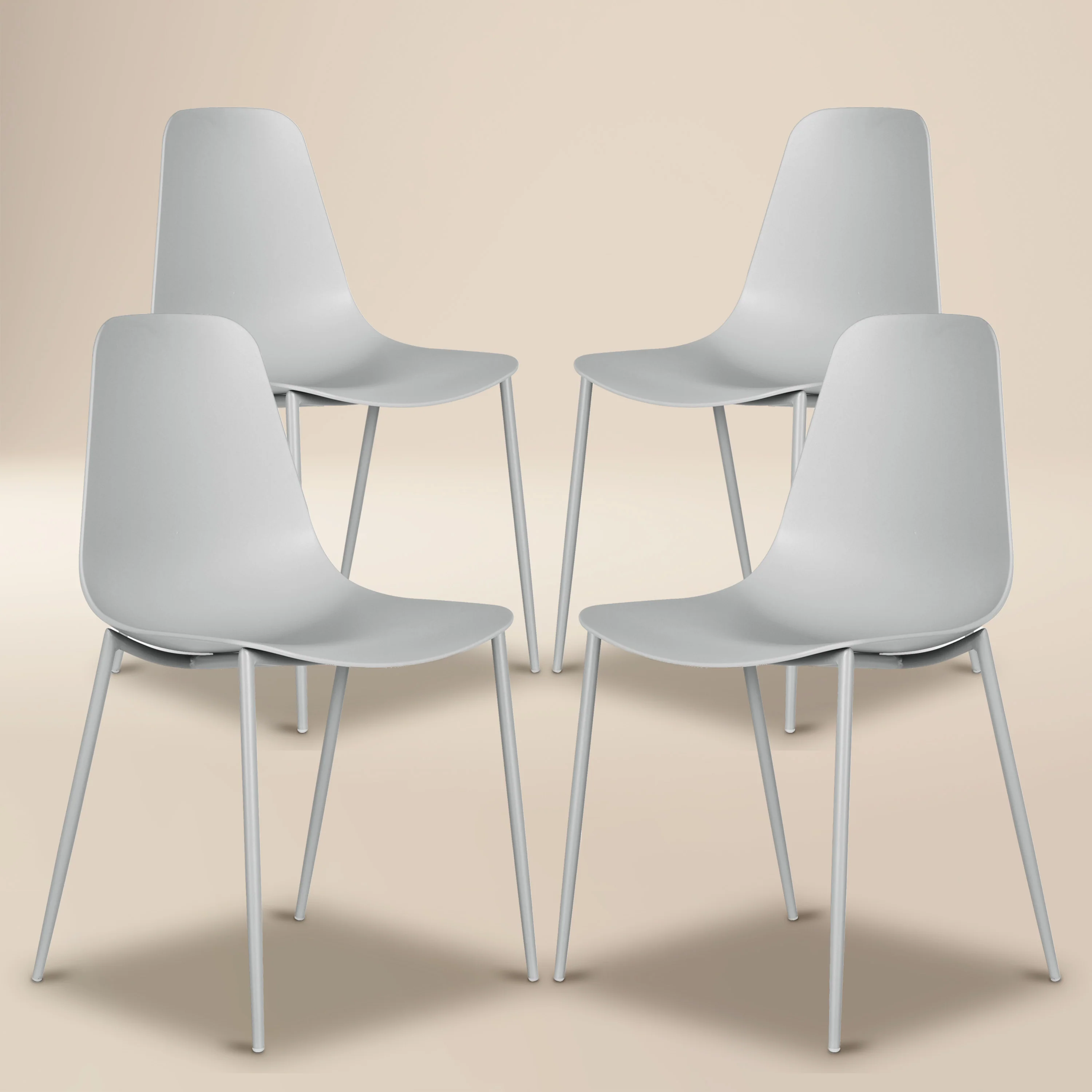 Isla Dining Chair | Feather Grey | Set of 4