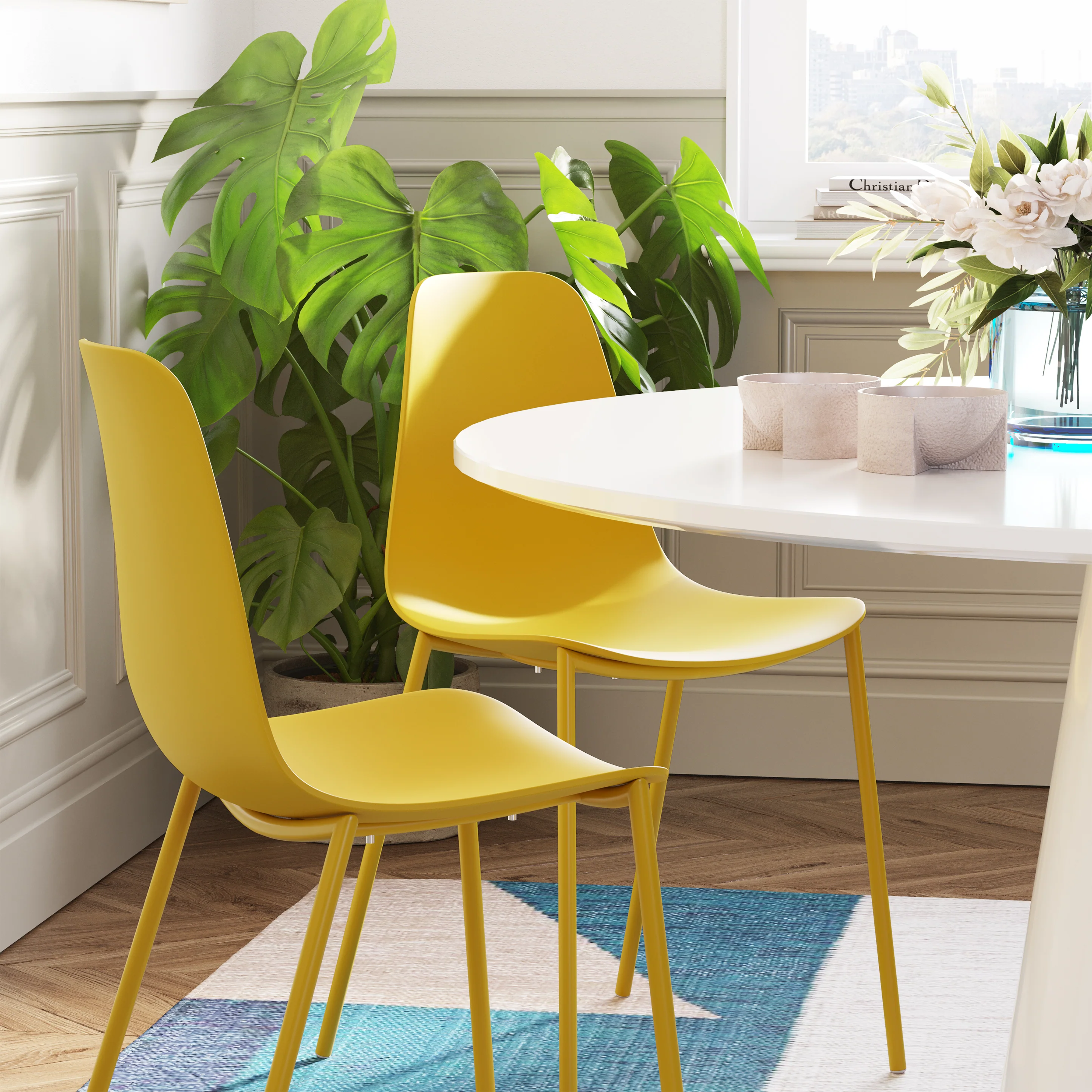 Isla Dining Chair | Sunburst Yellow | Set of 4 - Image 3