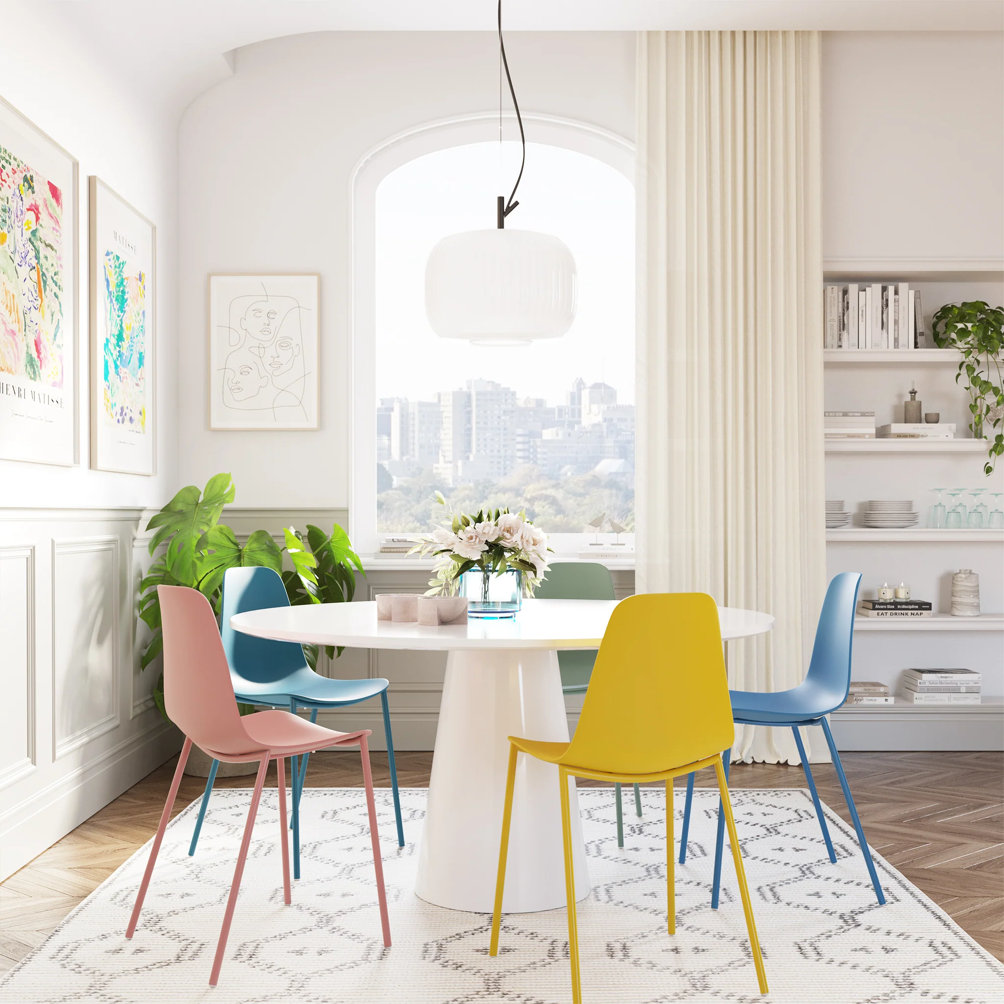 Isla Dining Chair | Sunburst Yellow | Set of 4 - Image 5