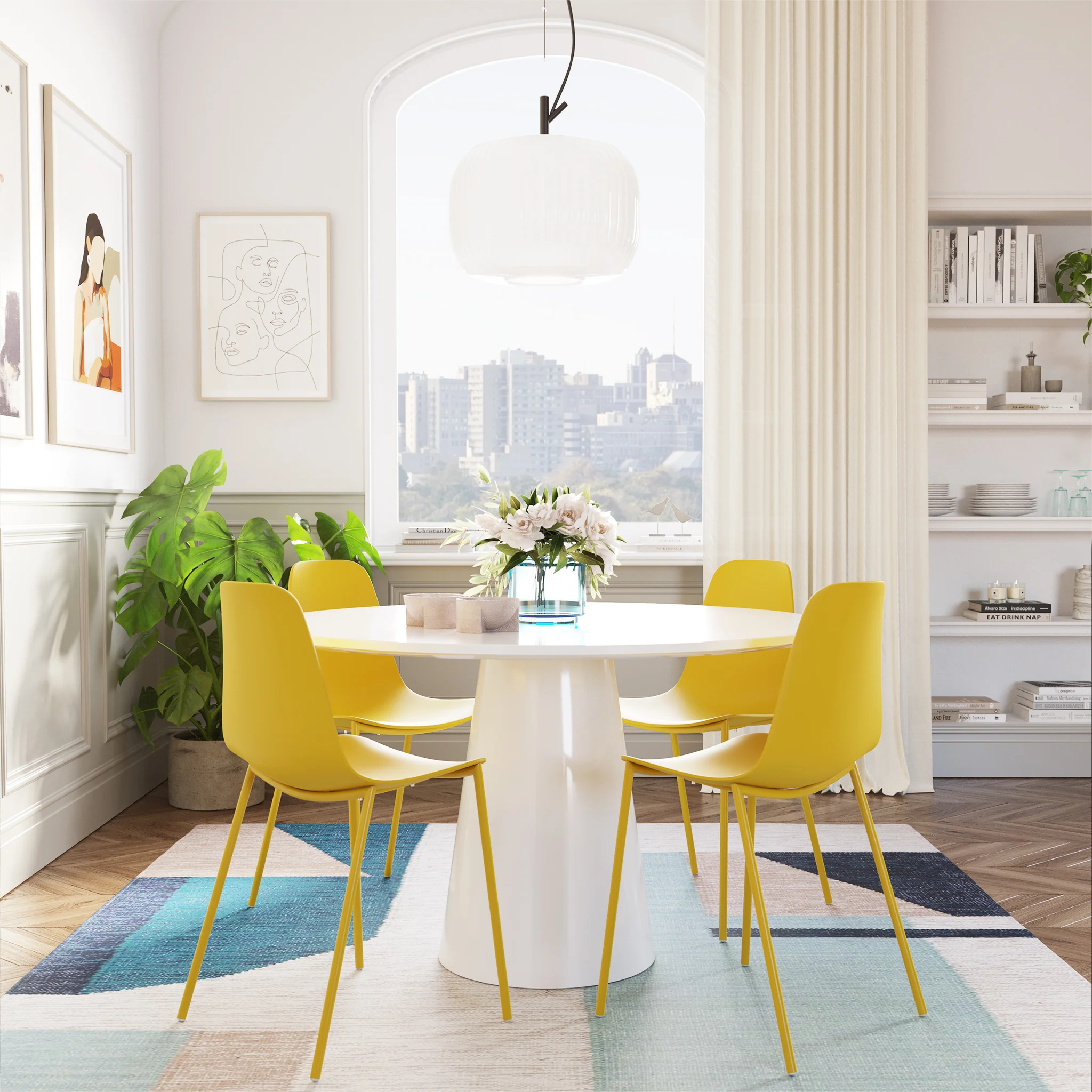 Isla Dining Chair | Sunburst Yellow | Set of 4 - Image 6