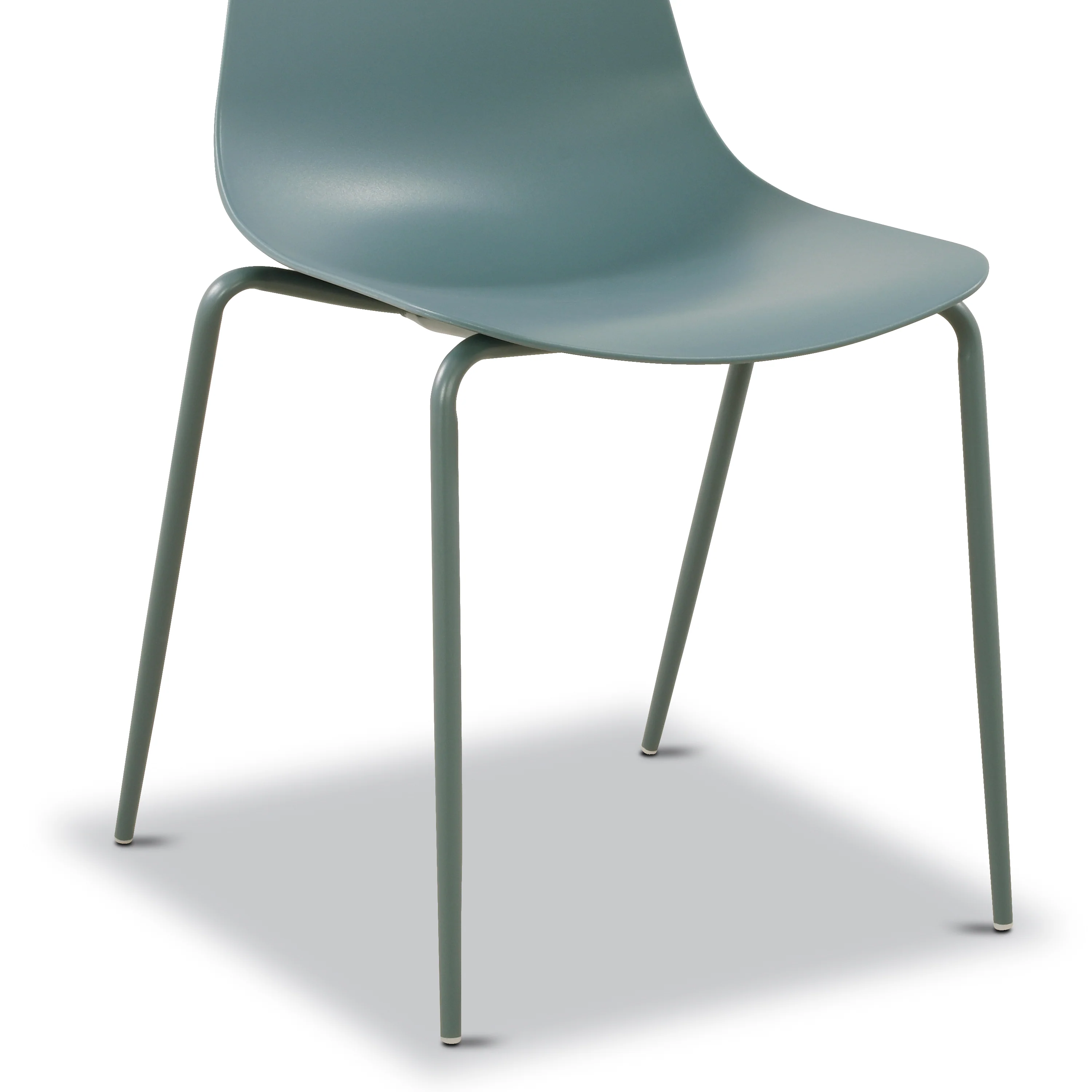 Isla Stackable Dining Chair | Coastal Blue | Set of 4 - Image 12