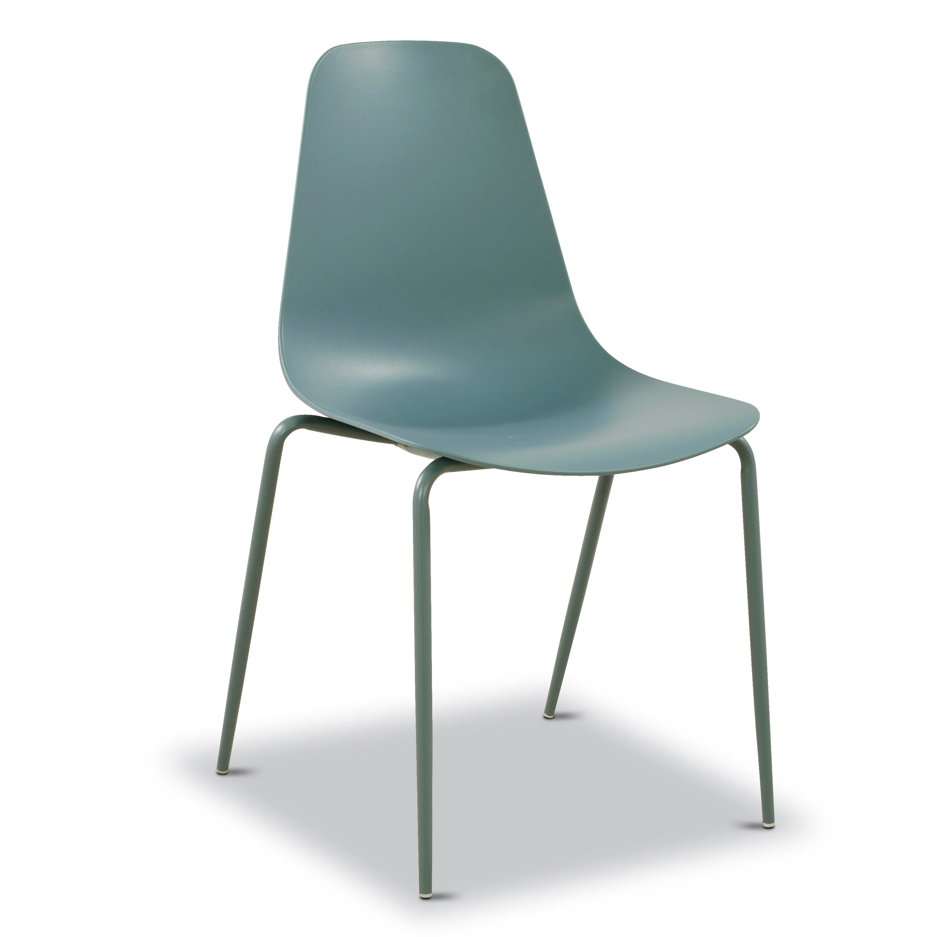 Isla Stackable Dining Chair | Coastal Blue | Set of 4 - Image 5